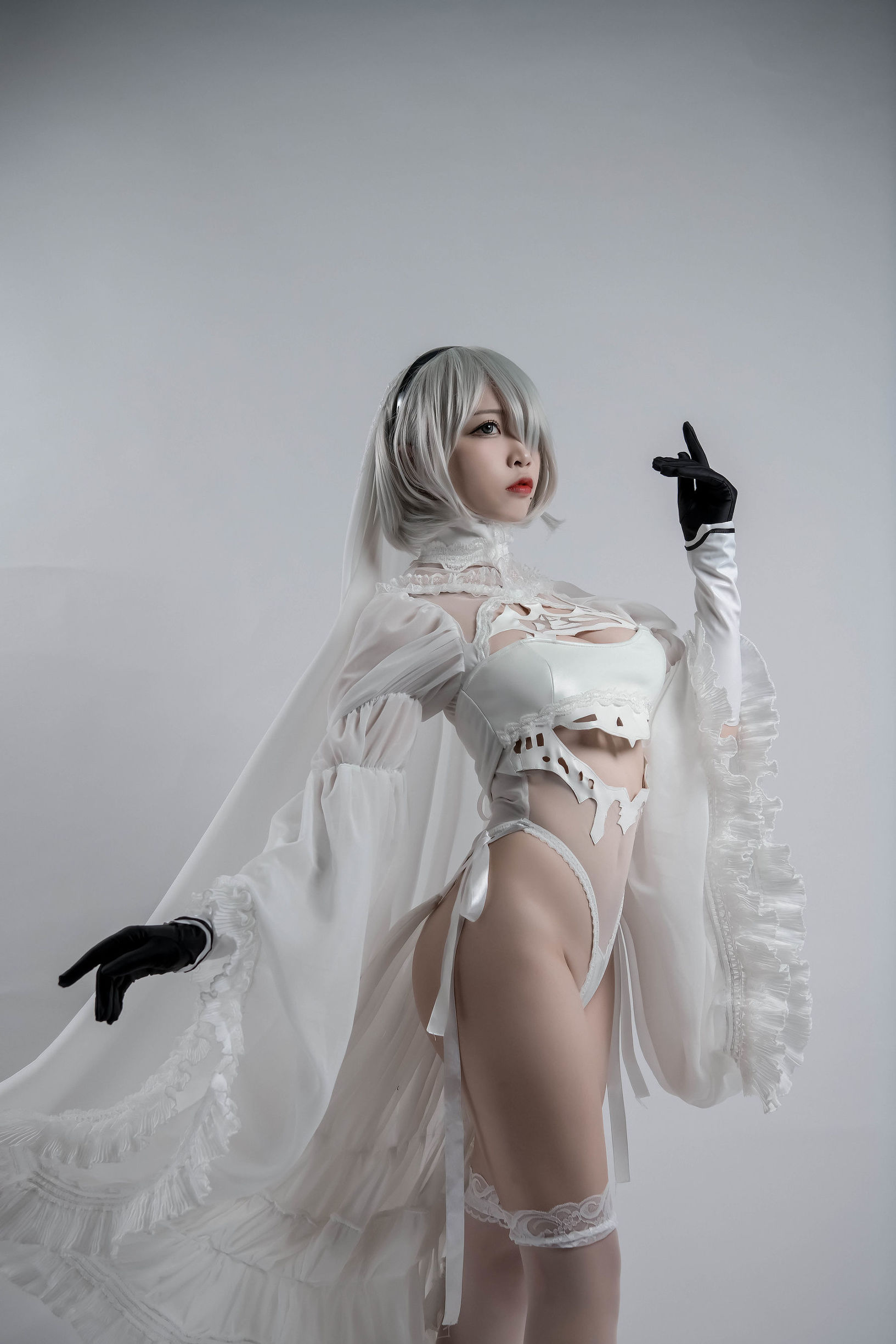 コスプレイ特典] 人気のコスプレイヤー ニサ - 2B同人花嫁