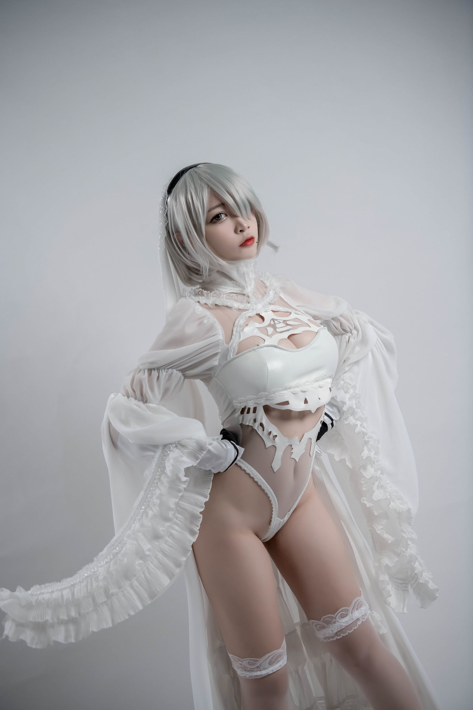 コスプレイ特典] 人気のコスプレイヤー ニサ - 2B同人花嫁
