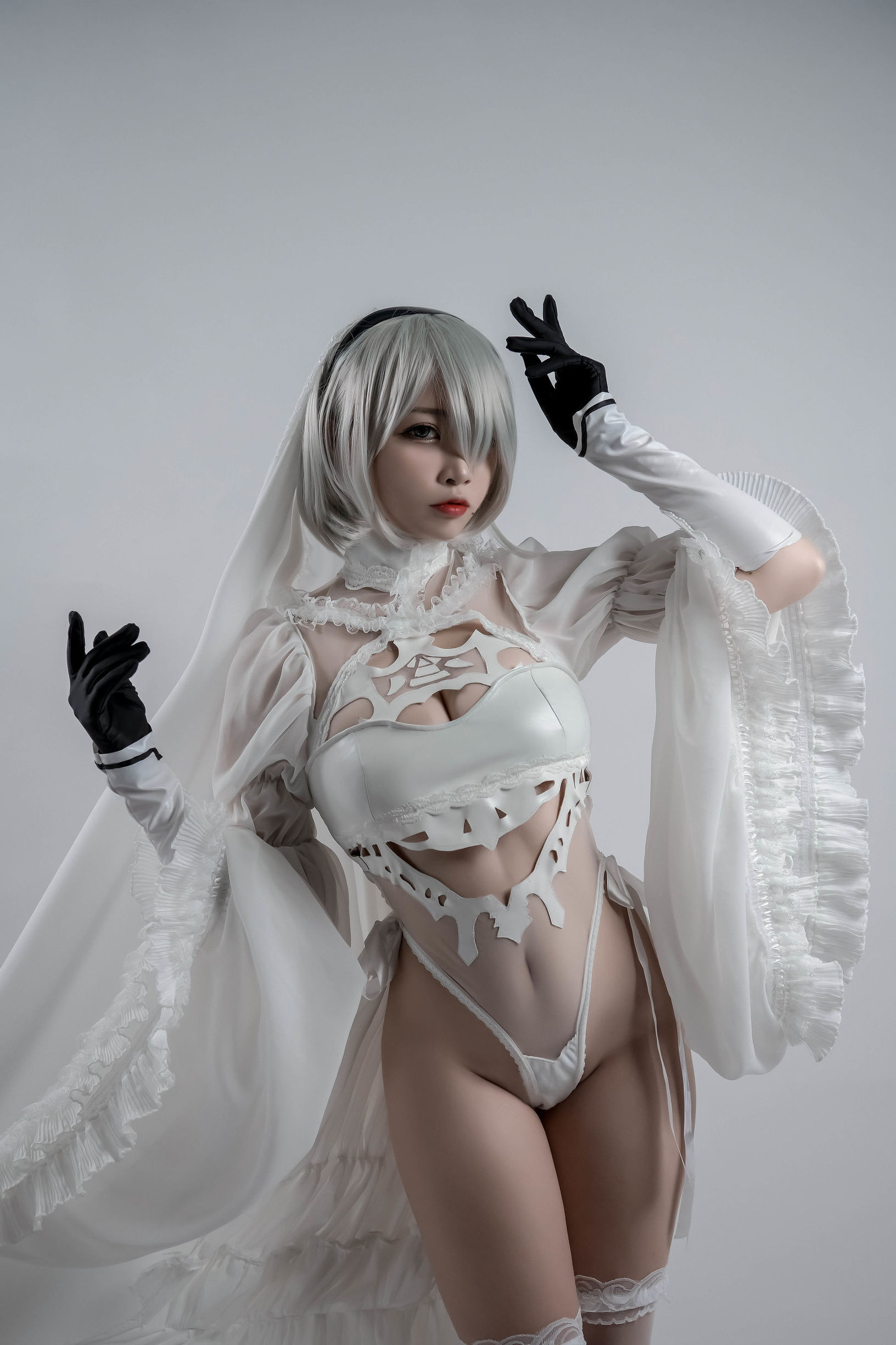 コスプレイ特典] 人気のコスプレイヤー ニサ - 2B同人花嫁