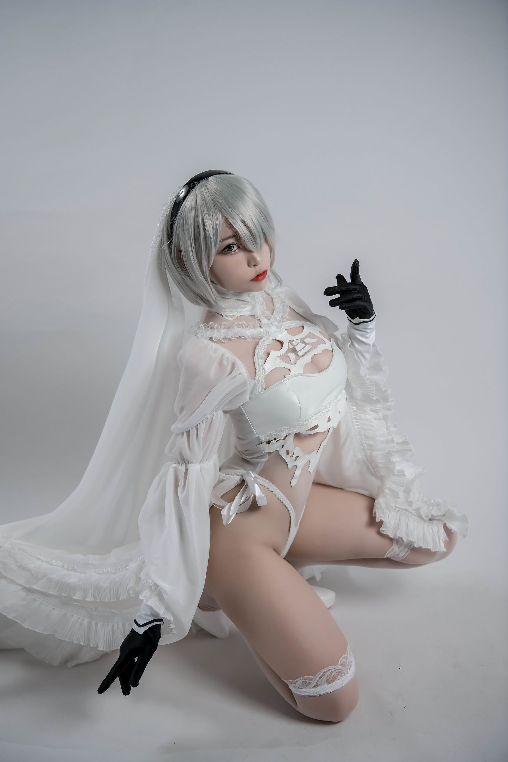 コスプレイ特典] 人気のコスプレイヤー ニサ - 2B同人花嫁