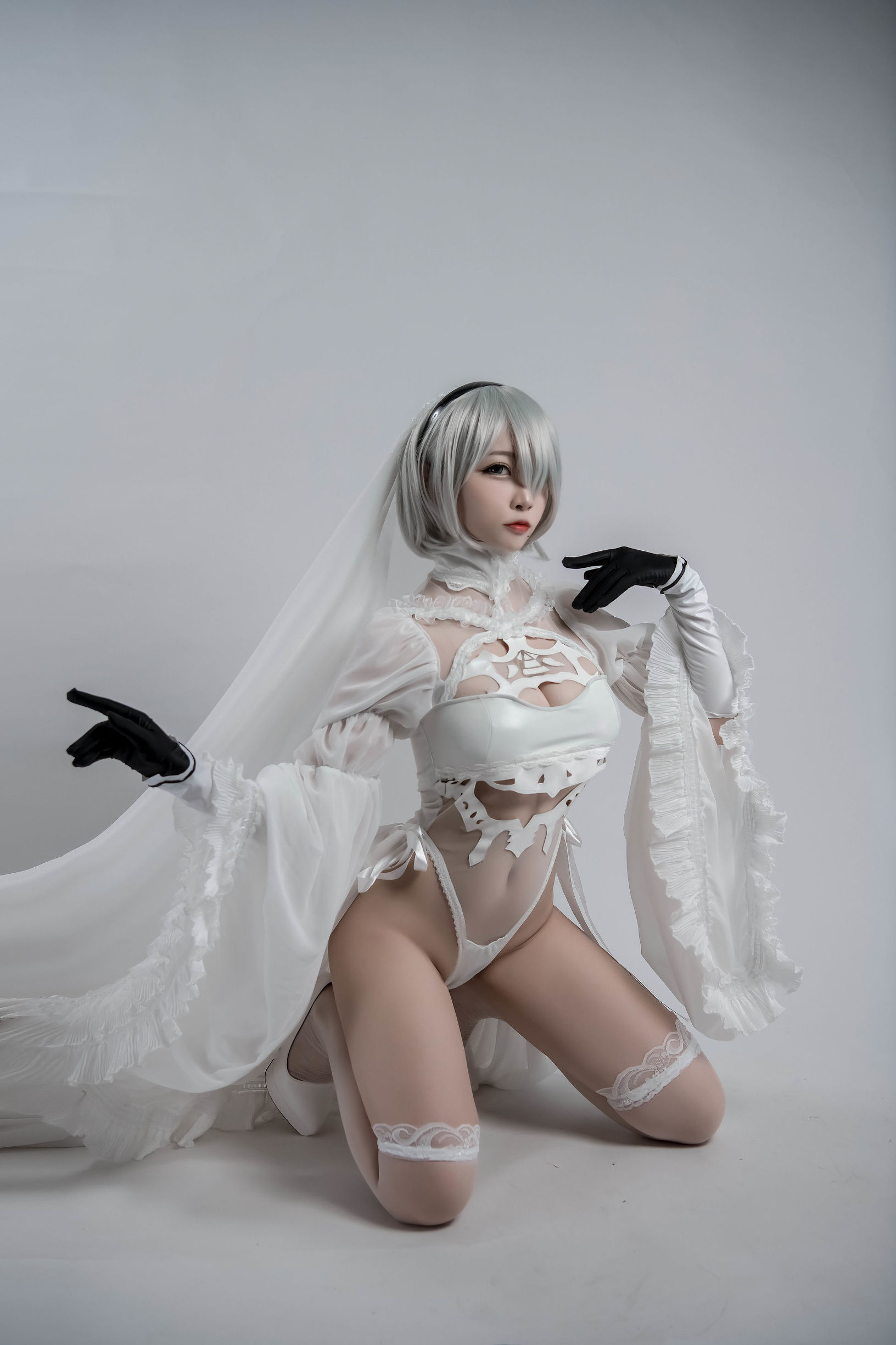 コスプレイ特典] 人気のコスプレイヤー ニサ - 2B同人花嫁