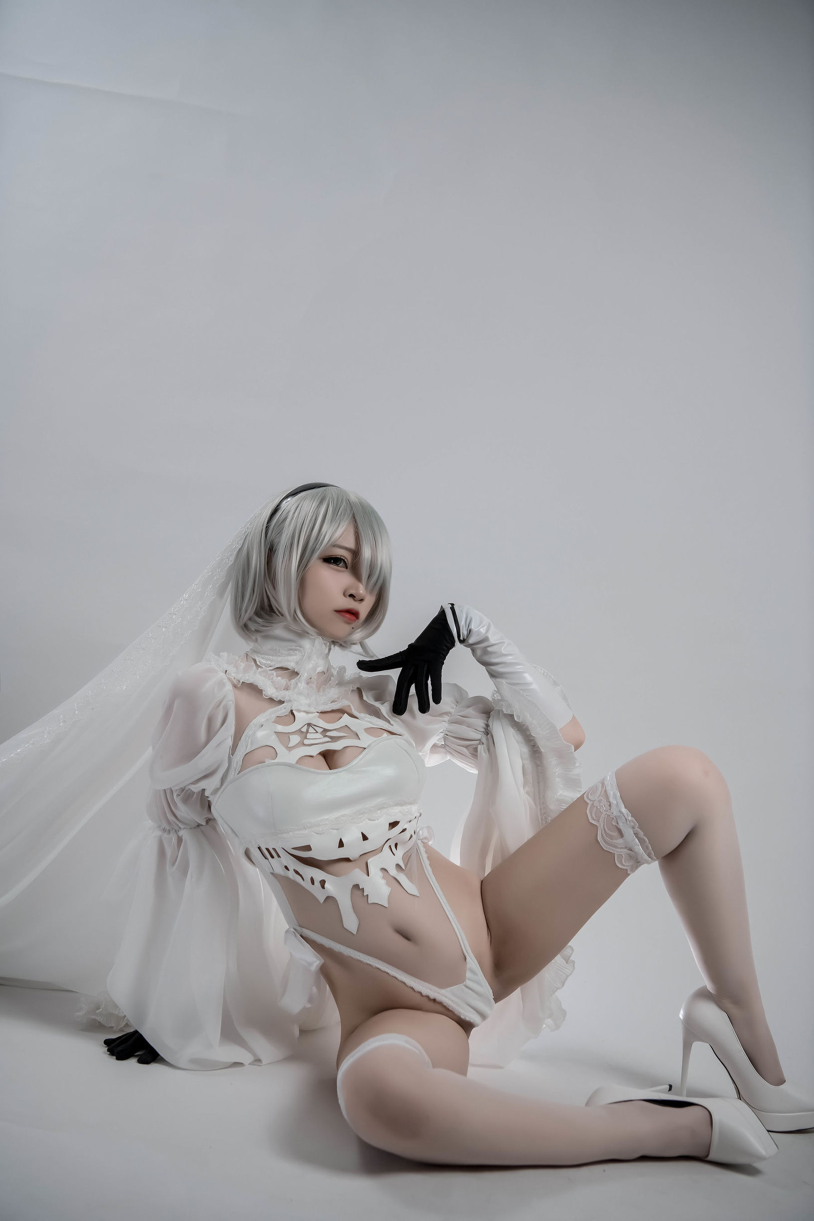 コスプレイ特典] 人気のコスプレイヤー ニサ - 2B同人花嫁