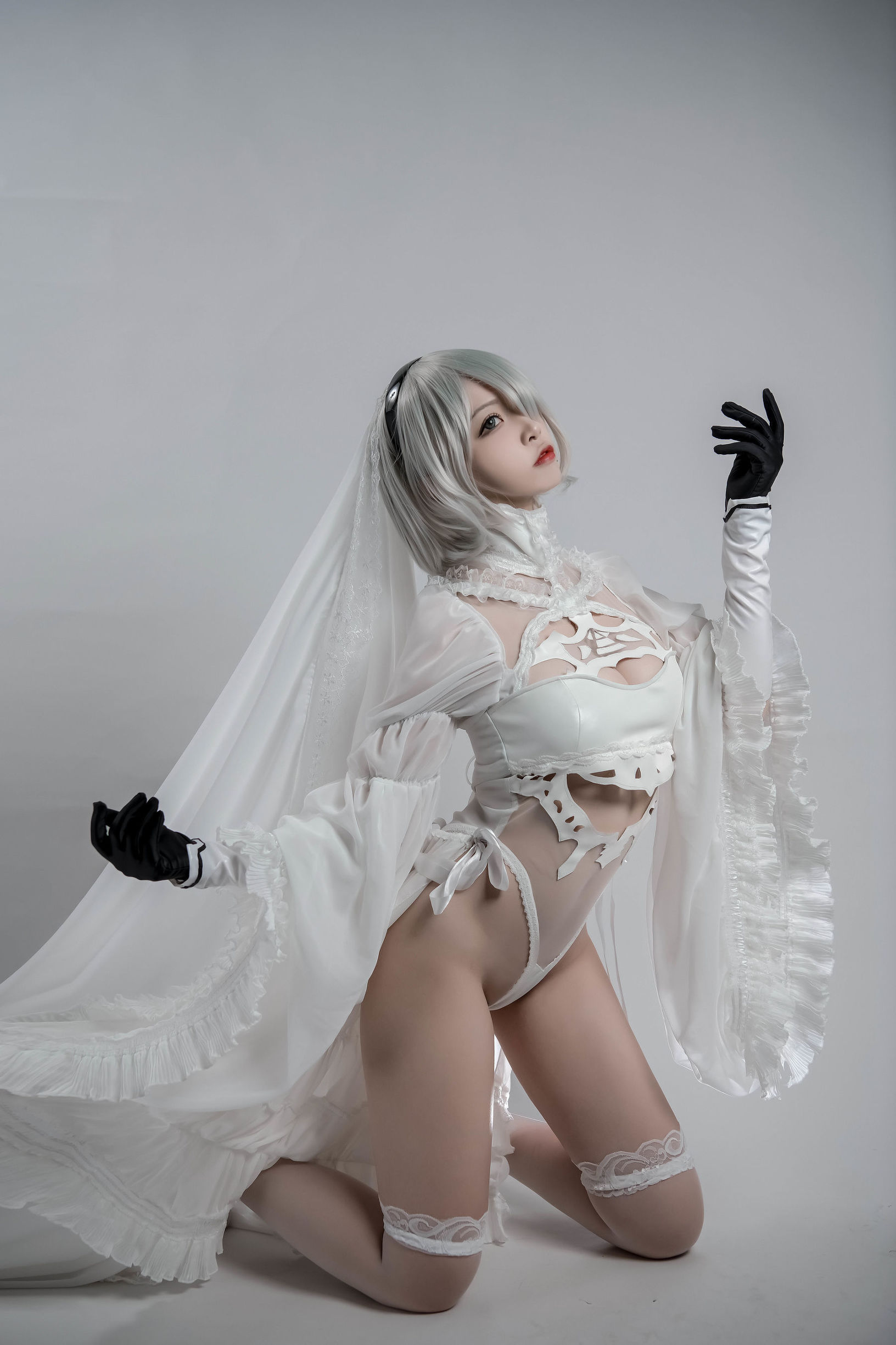 コスプレイ特典] 人気のコスプレイヤー ニサ - 2B同人花嫁