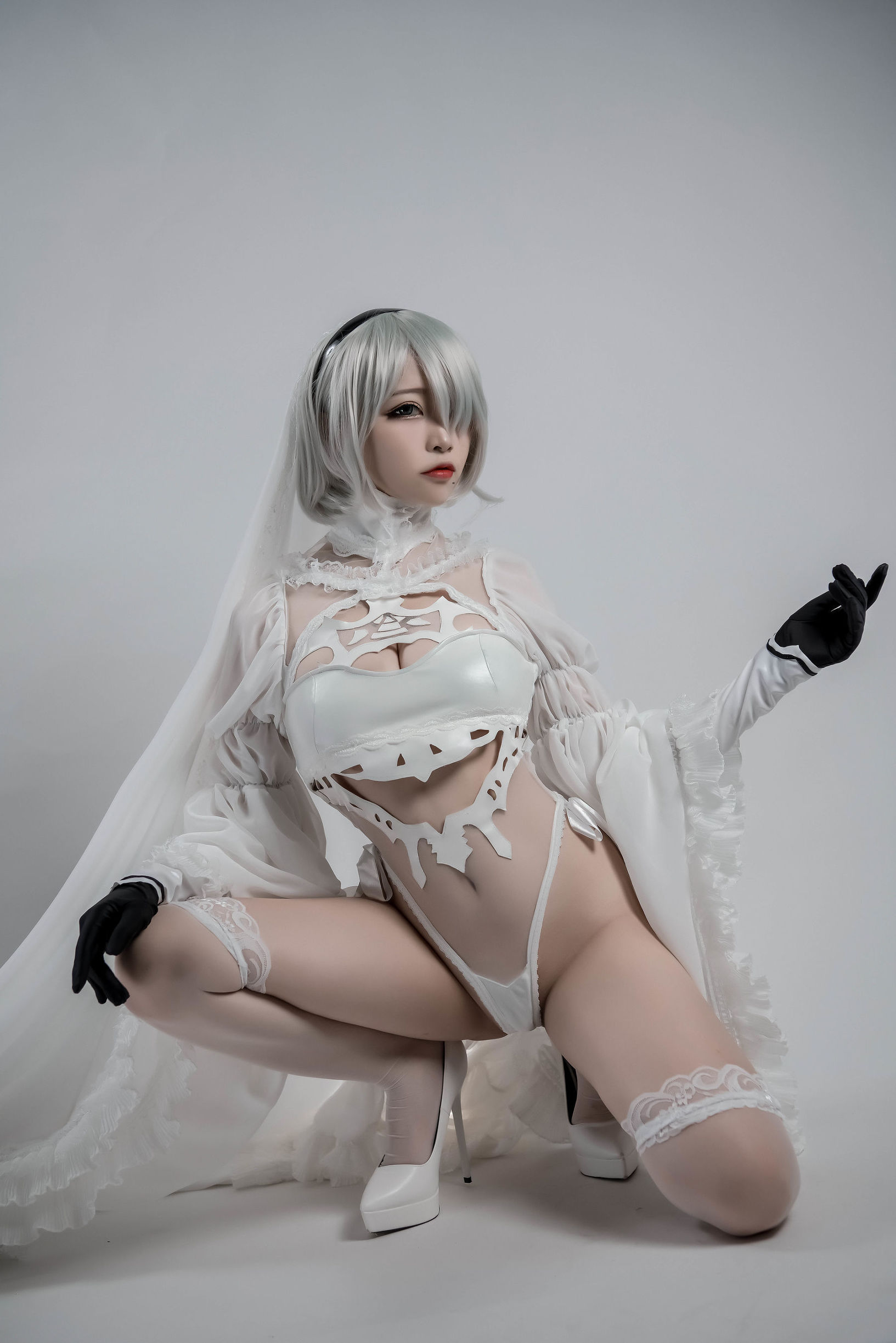 コスプレイ特典] 人気のコスプレイヤー ニサ - 2B同人花嫁