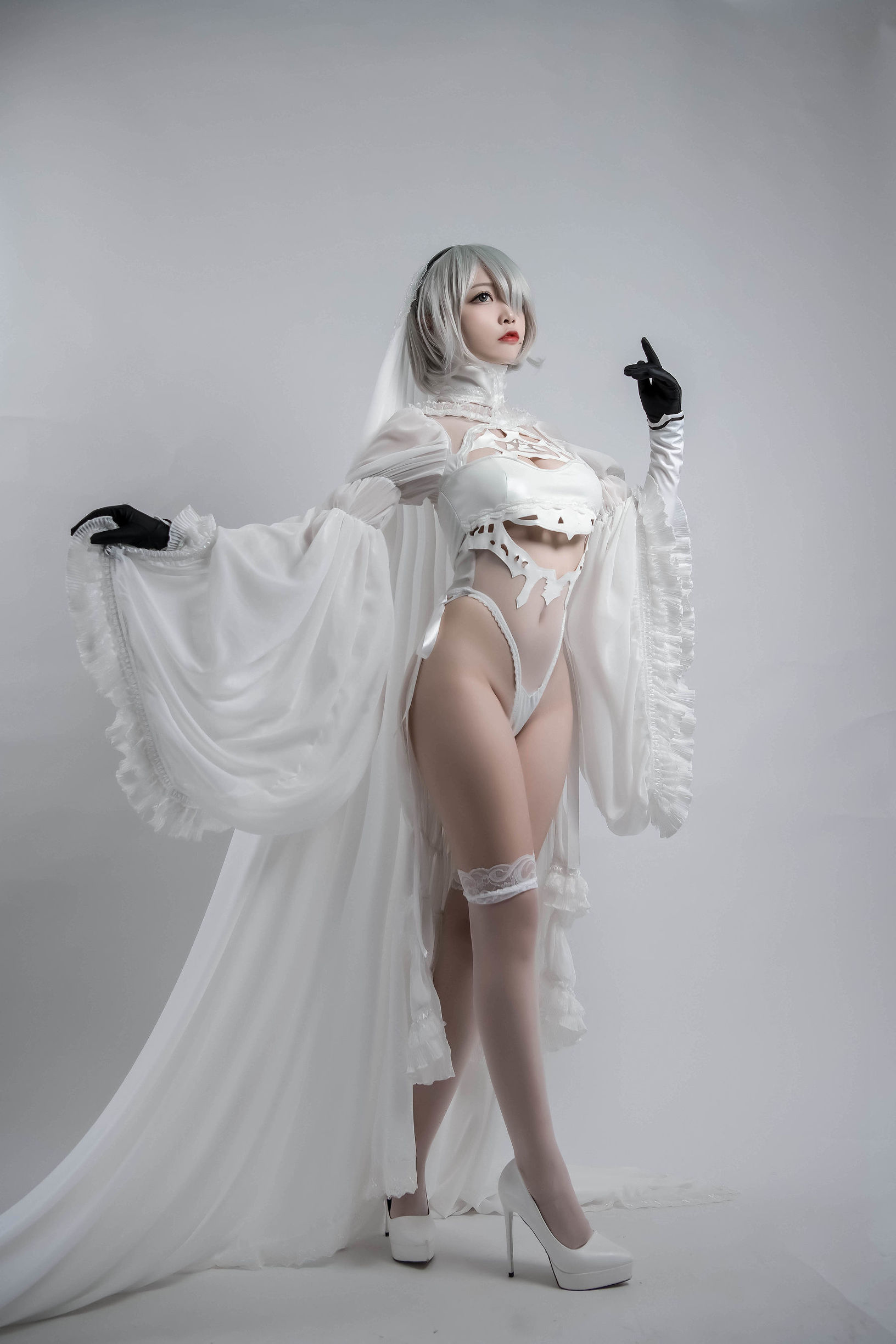 コスプレイ特典] 人気のコスプレイヤー ニサ - 2B同人花嫁