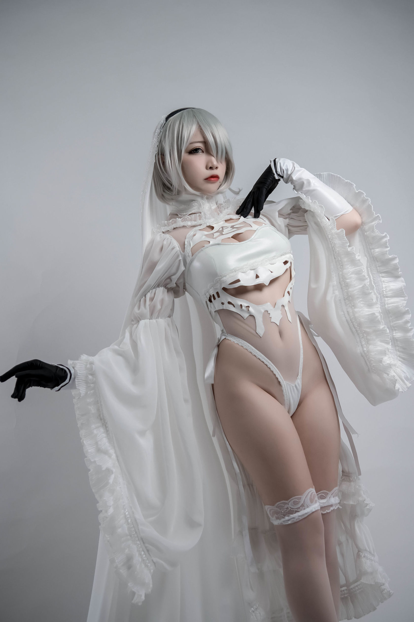 コスプレイ特典] 人気のコスプレイヤー ニサ - 2B同人花嫁