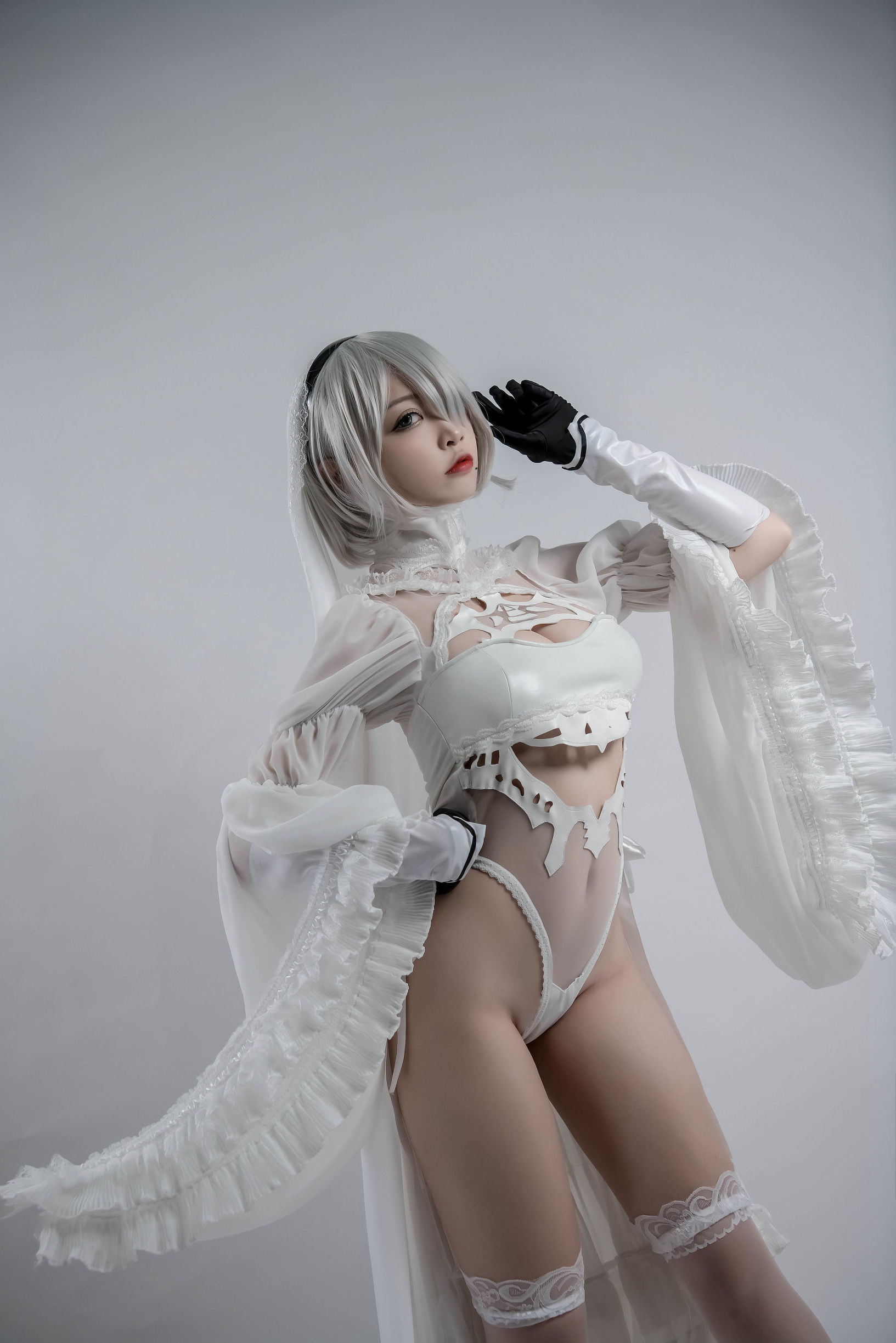 コスプレイ特典] 人気のコスプレイヤー ニサ - 2B同人花嫁