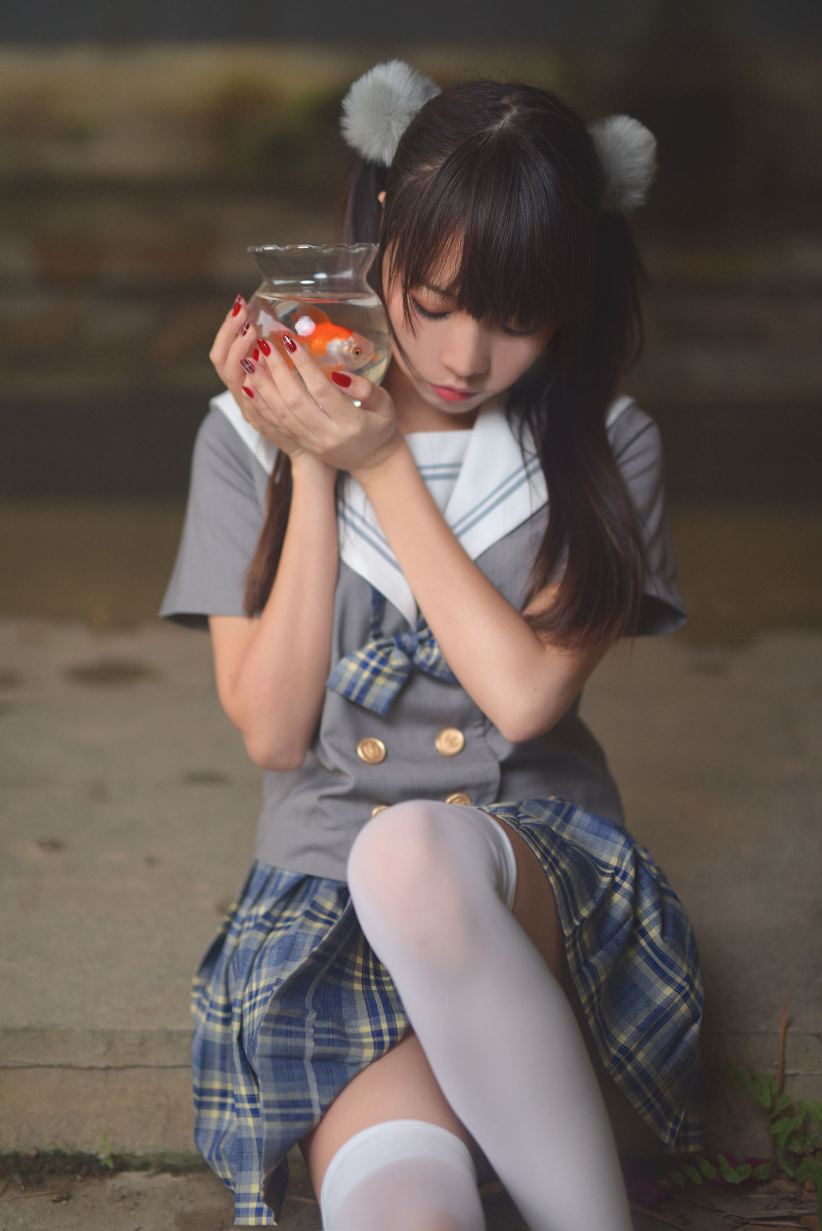 COS福利] 人氣 Coser 二佐 Nisa - JK 水手服