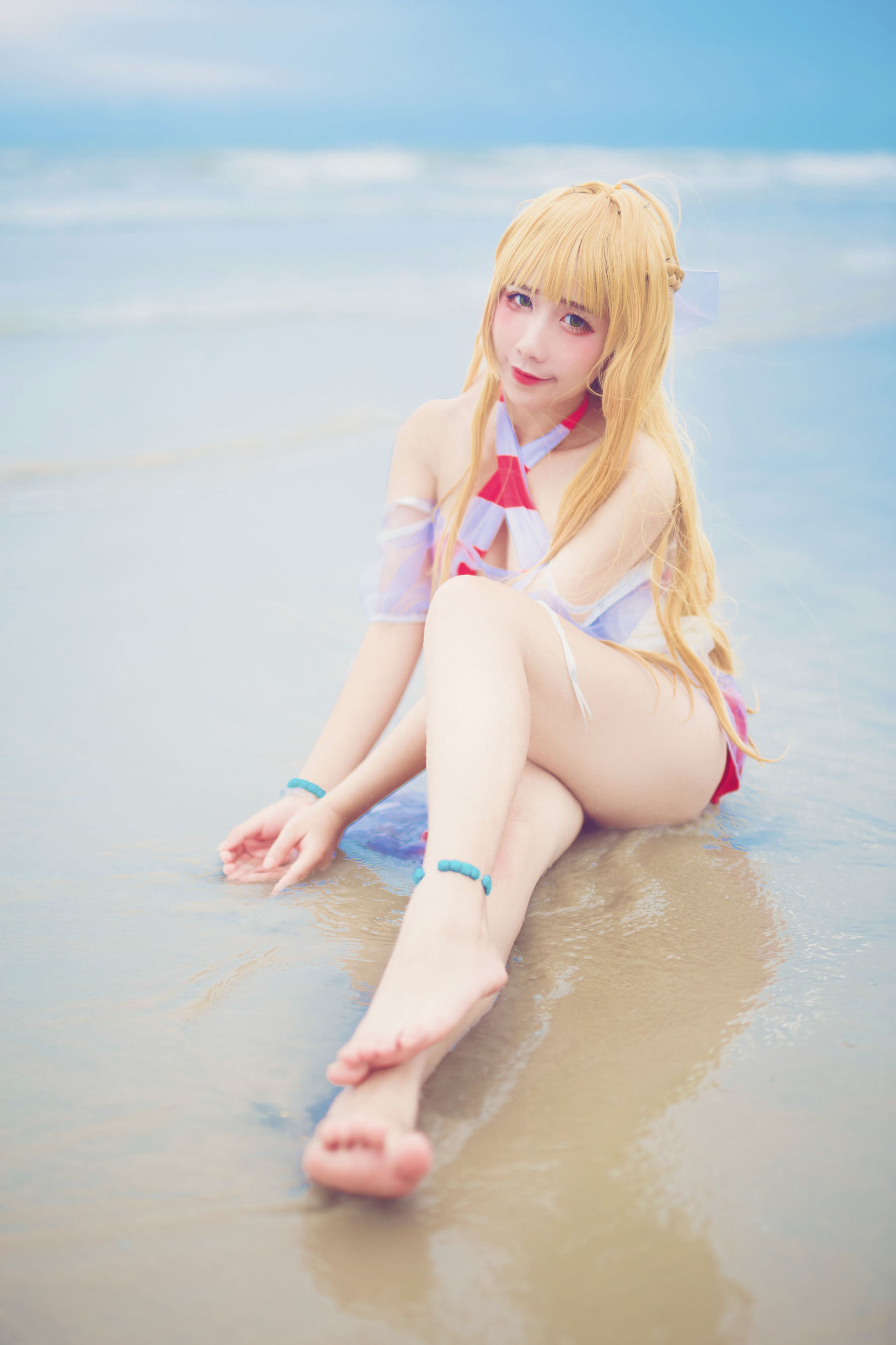 COS Phúc lợi] Blogger Anime Cửu Khúc Jean - Áo tắm