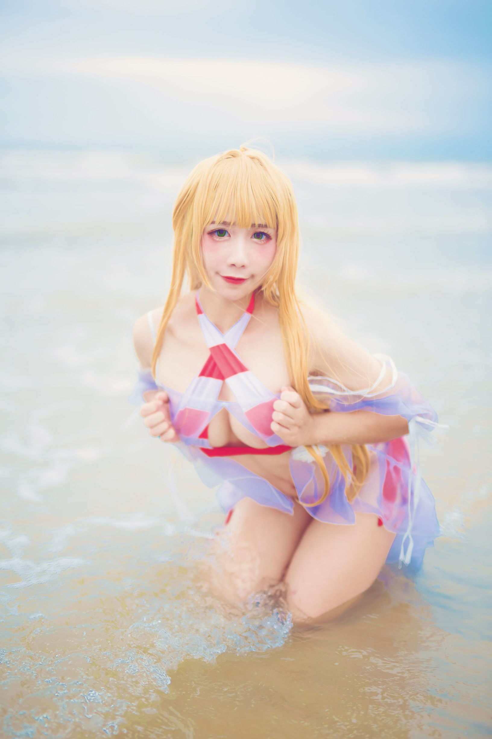 COS Phúc lợi] Blogger Anime Cửu Khúc Jean - Áo tắm