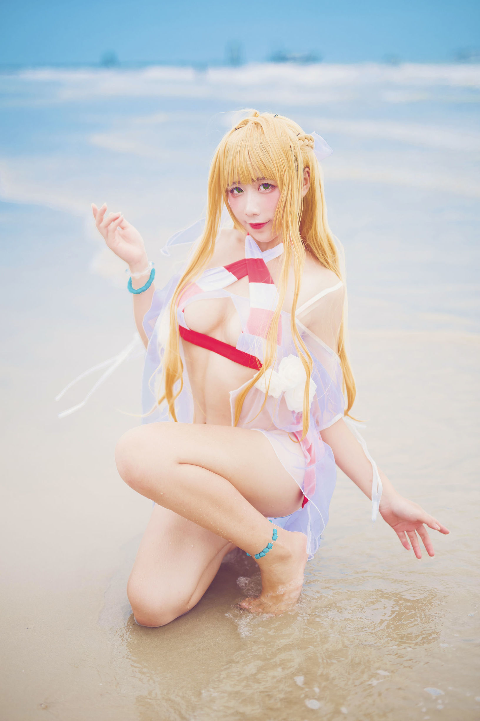 COS Phúc lợi] Blogger Anime Cửu Khúc Jean - Áo tắm