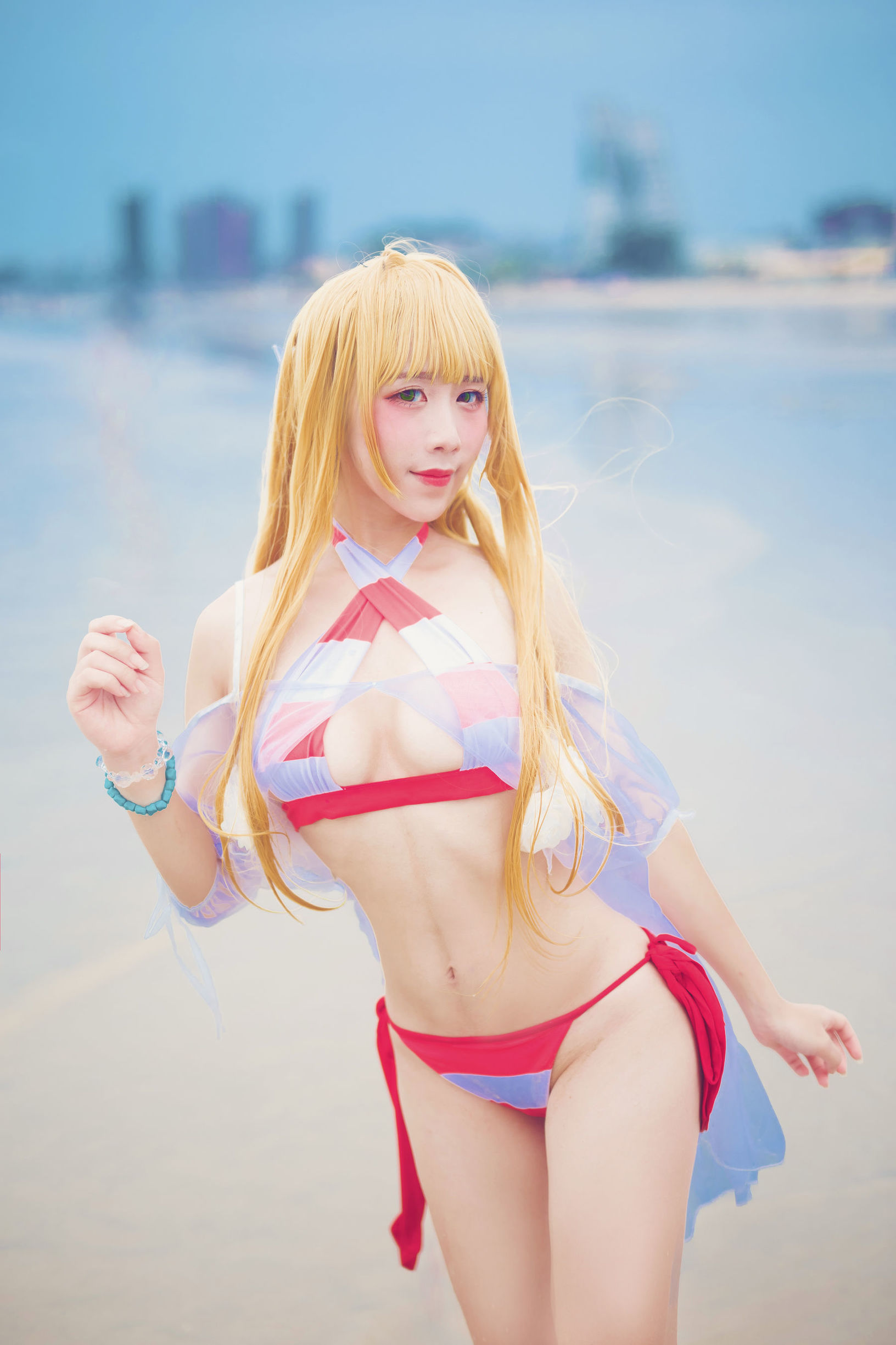COS Phúc lợi] Blogger Anime Cửu Khúc Jean - Áo tắm