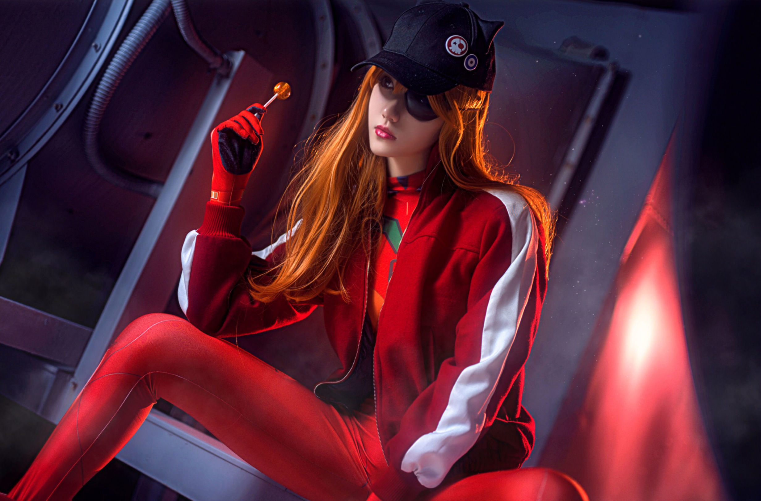 COS Phúc lợi] Blogger Anime Nam Đào Momoko - Asuka Trang phục chiến đấu