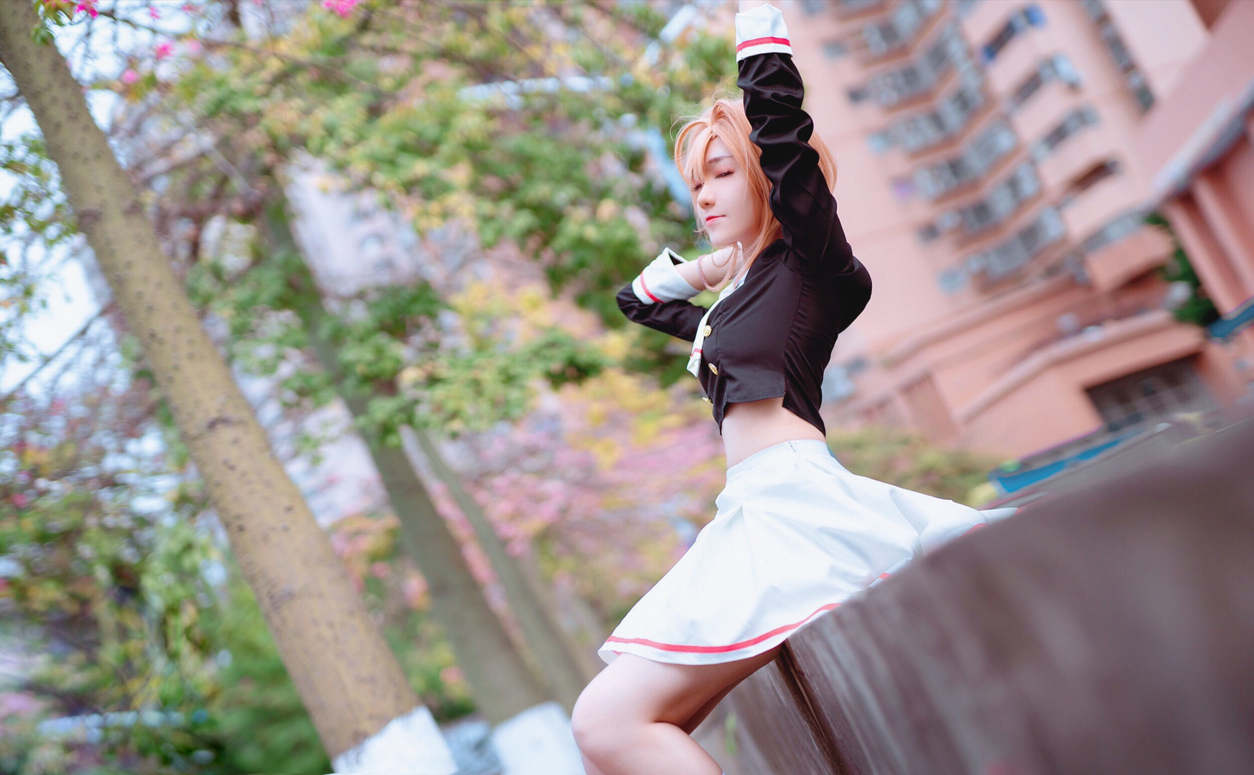 Cosplay 福利] 動漫博主南桃Momoko - 木之本櫻制服