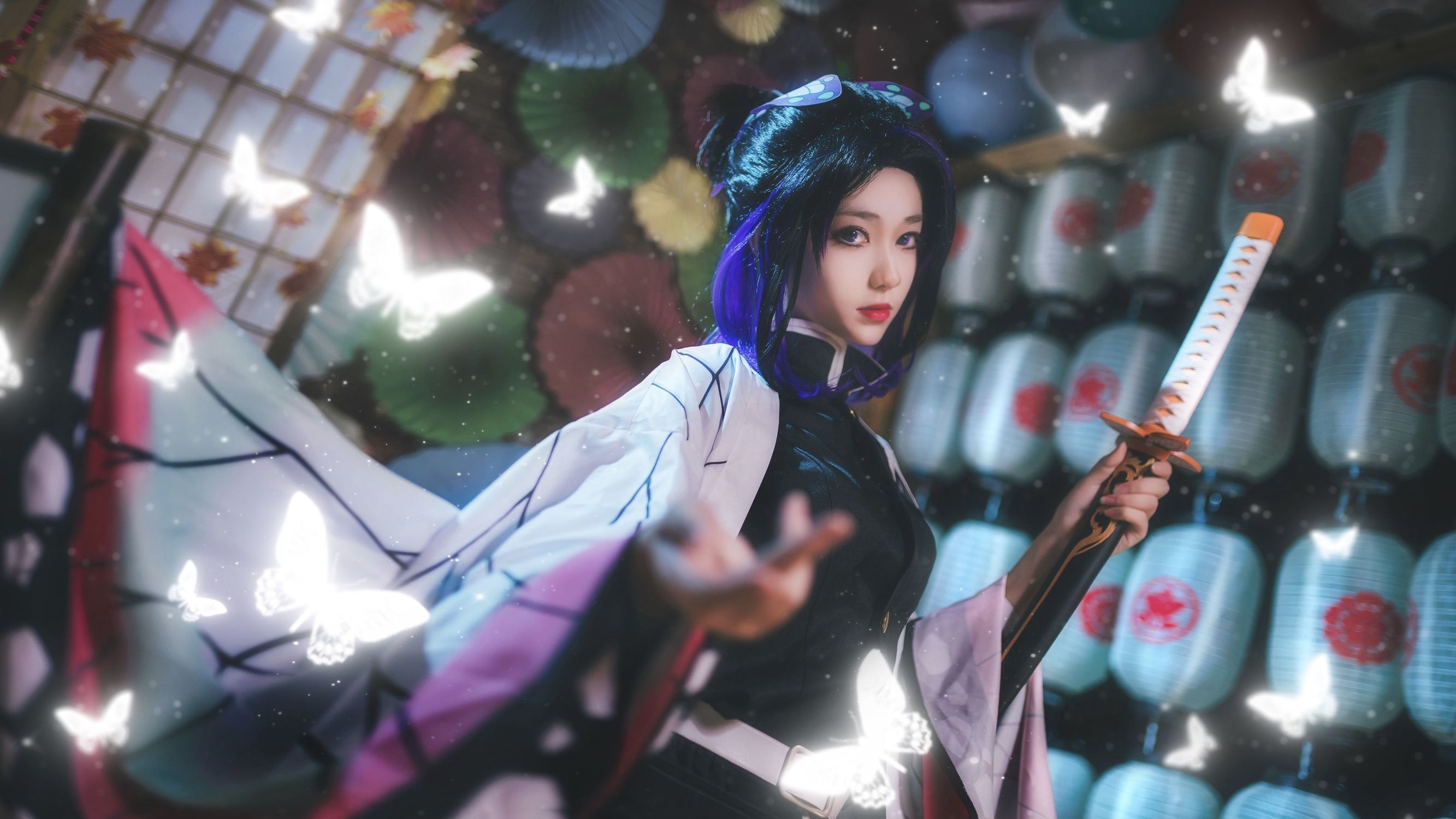 Cosplay Benefits] Anime Blogger Nan Tao Momoko - Butterfly Ninja Team Uniform