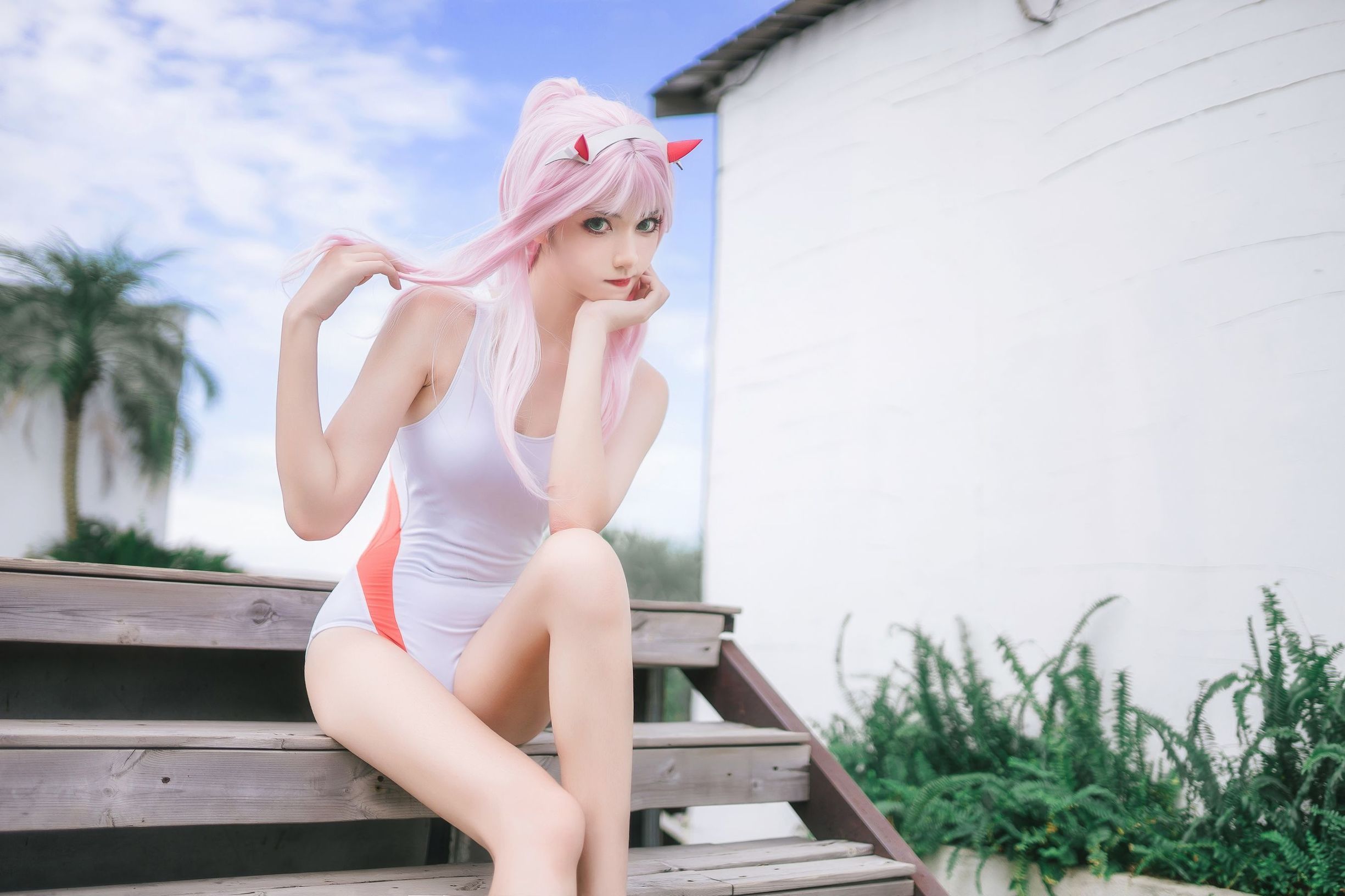 Cosplay Benefits] Anime Blogger Nan Tao Momoko - One-Piece Swimsuit