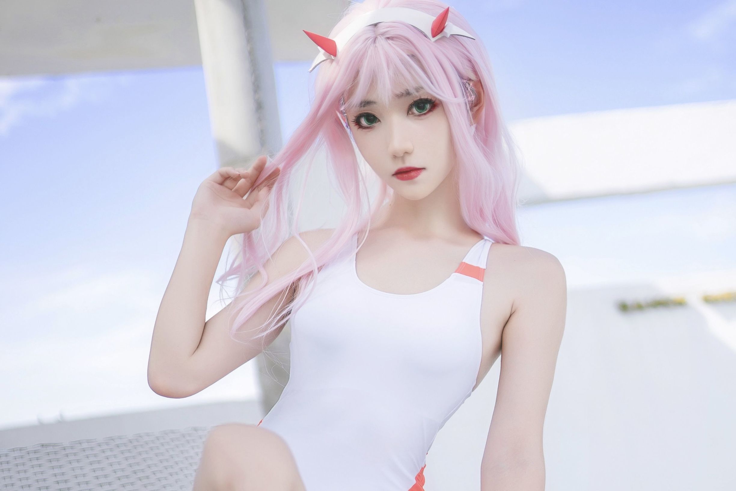 Cosplay Benefits] Anime Blogger Nan Tao Momoko - One-Piece Swimsuit