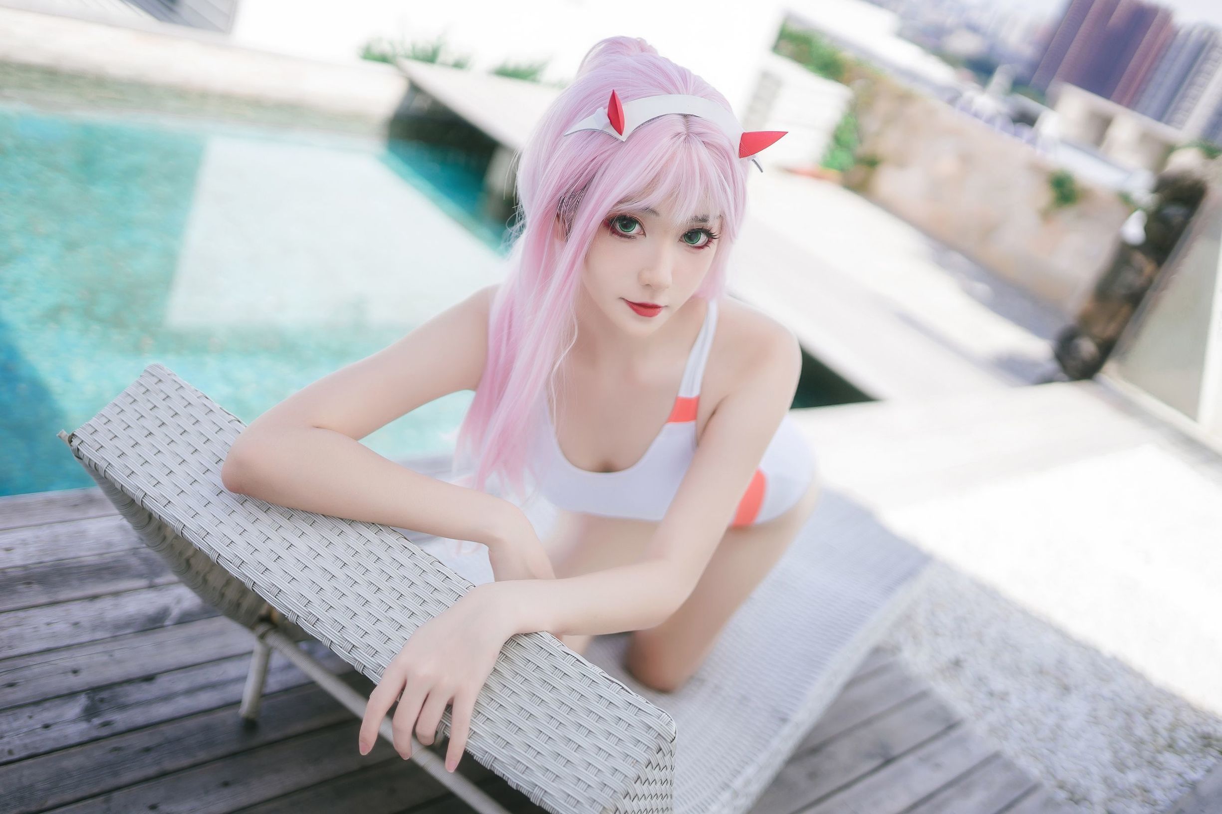 Cosplay Benefits] Anime Blogger Nan Tao Momoko - One-Piece Swimsuit