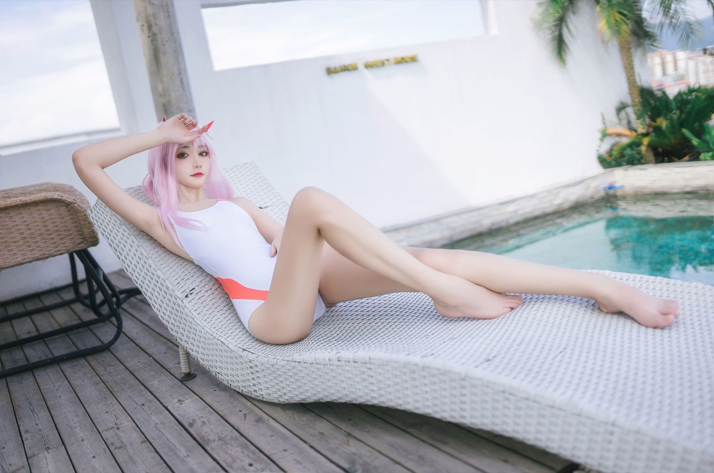 Cosplay Benefits] Anime Blogger Nan Tao Momoko - One-Piece Swimsuit