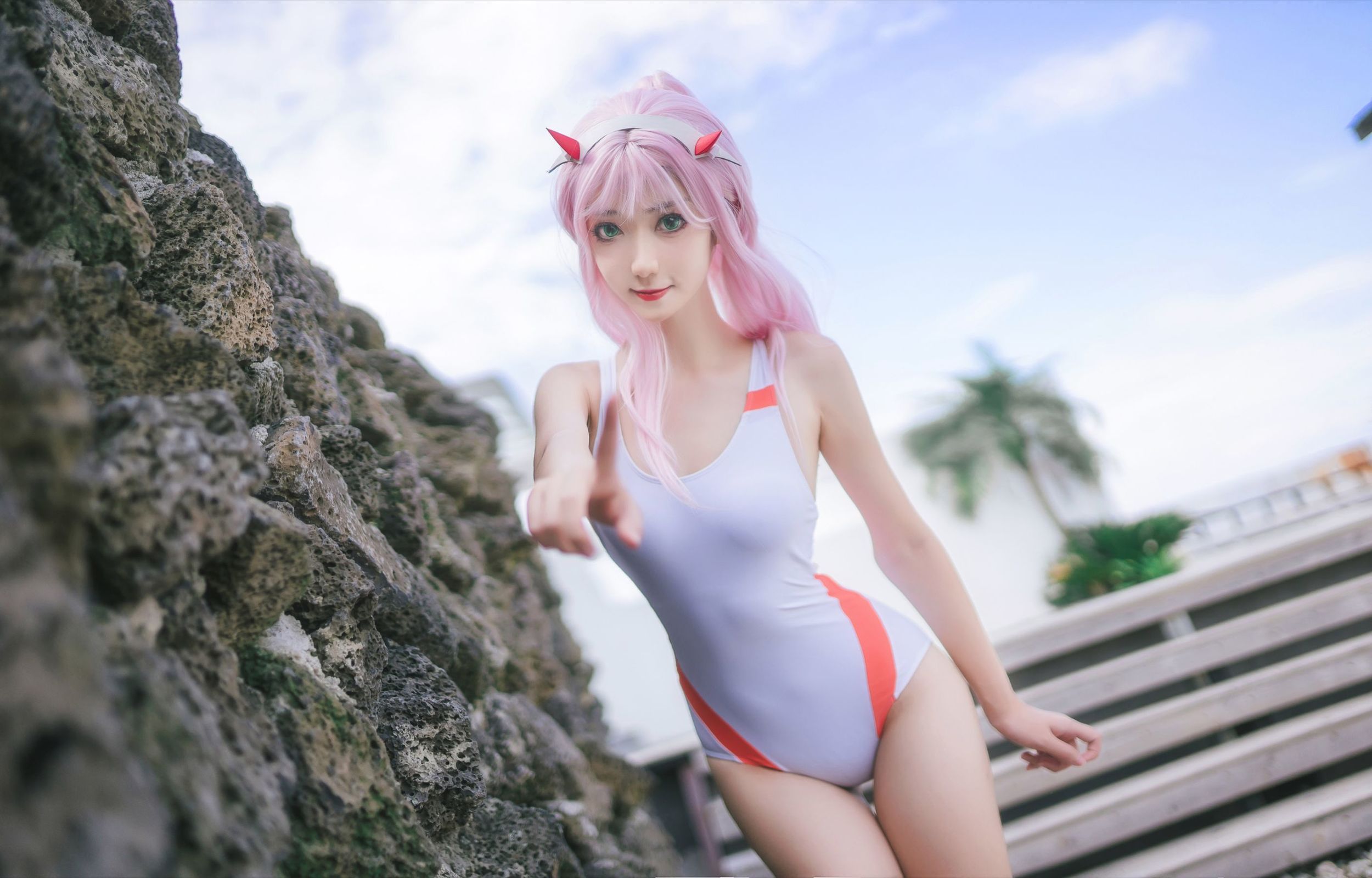 Cosplay Benefits] Anime Blogger Nan Tao Momoko - One-Piece Swimsuit