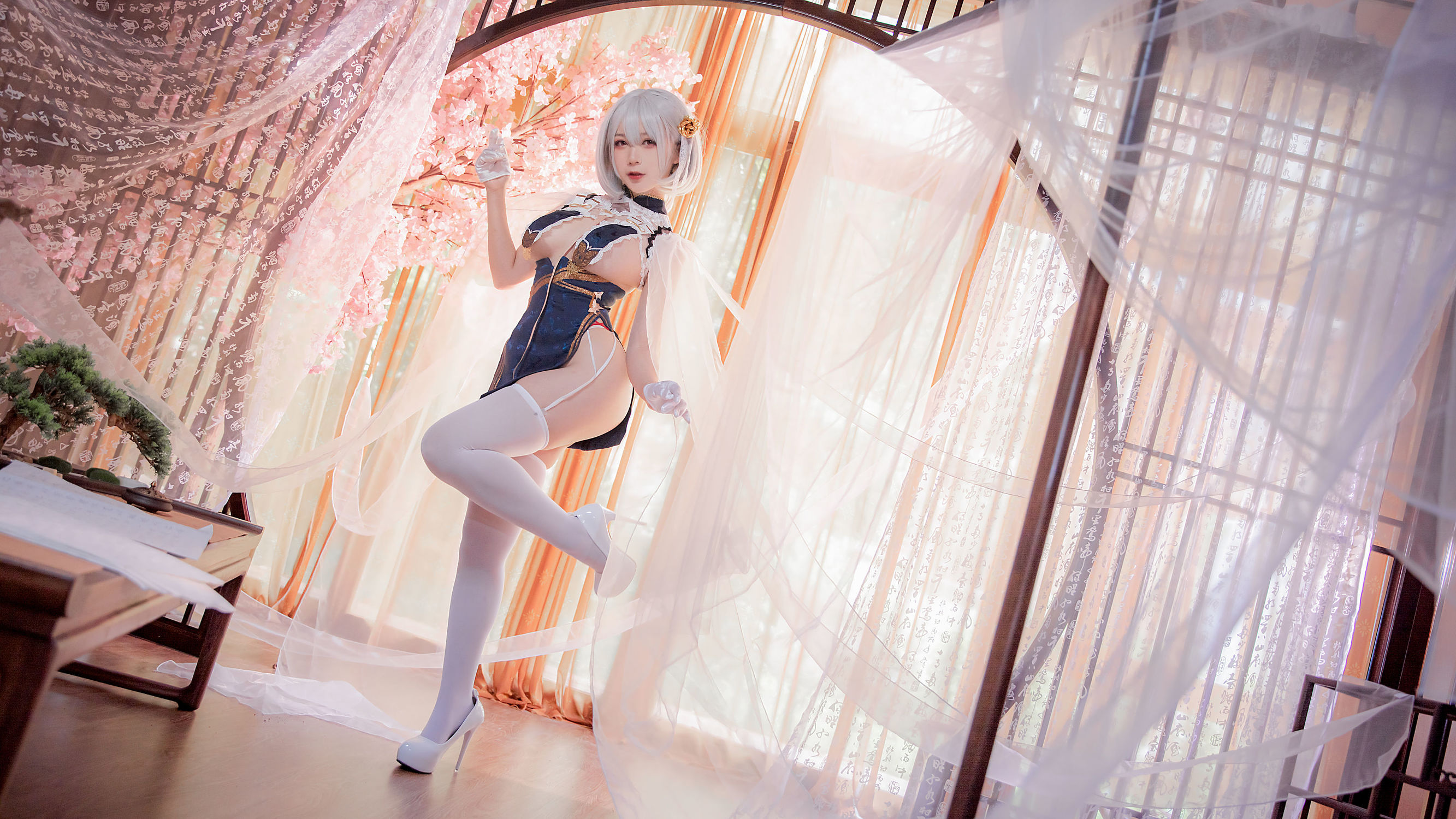 COS Phúc lợi] Blogger anime Ying Luo Jiang w - Sirius Qipao