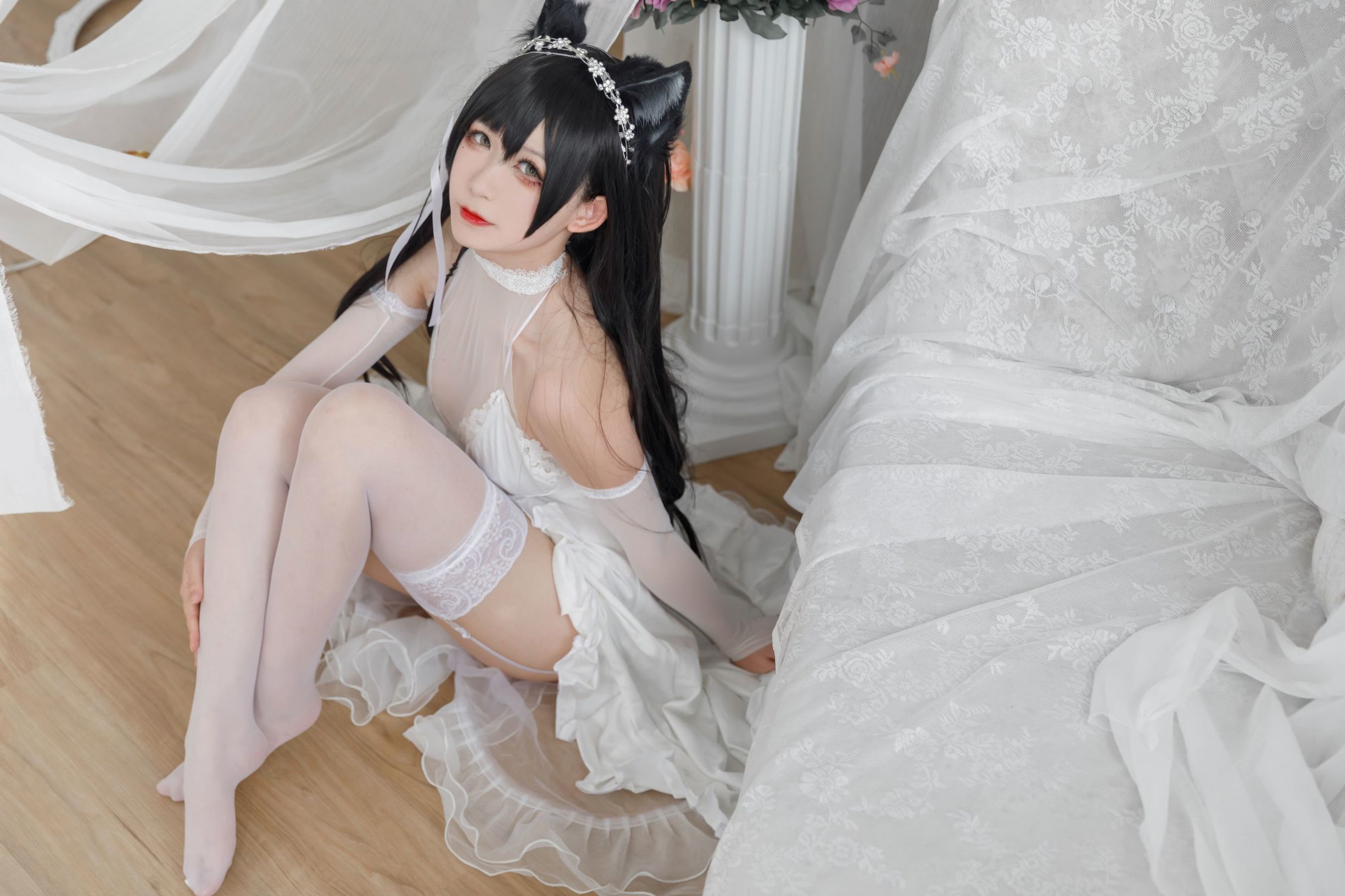 COS Welfare] Anime Blogger Yingluo Jiang w - Atago Bride