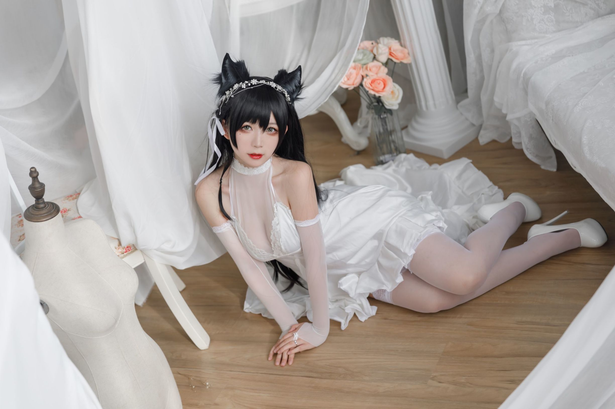 COS Welfare] Anime Blogger Yingluo Jiang w - Atago Bride