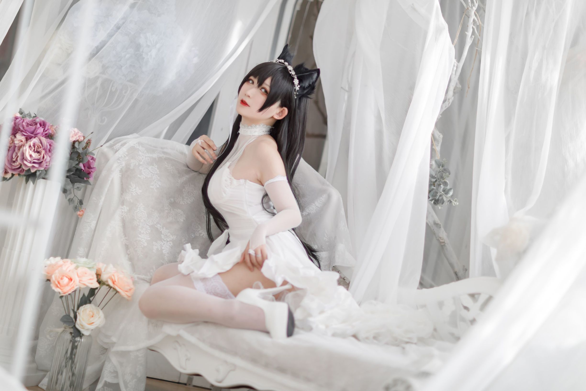 COS Welfare] Anime Blogger Yingluo Jiang w - Atago Bride