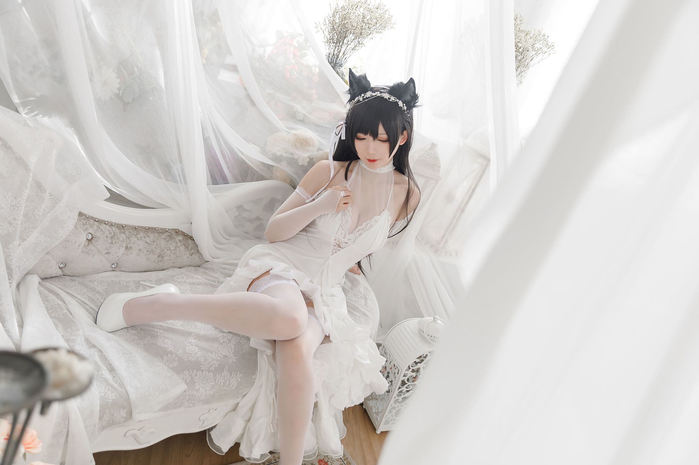 COS Welfare] Anime Blogger Yingluo Jiang w - Atago Bride