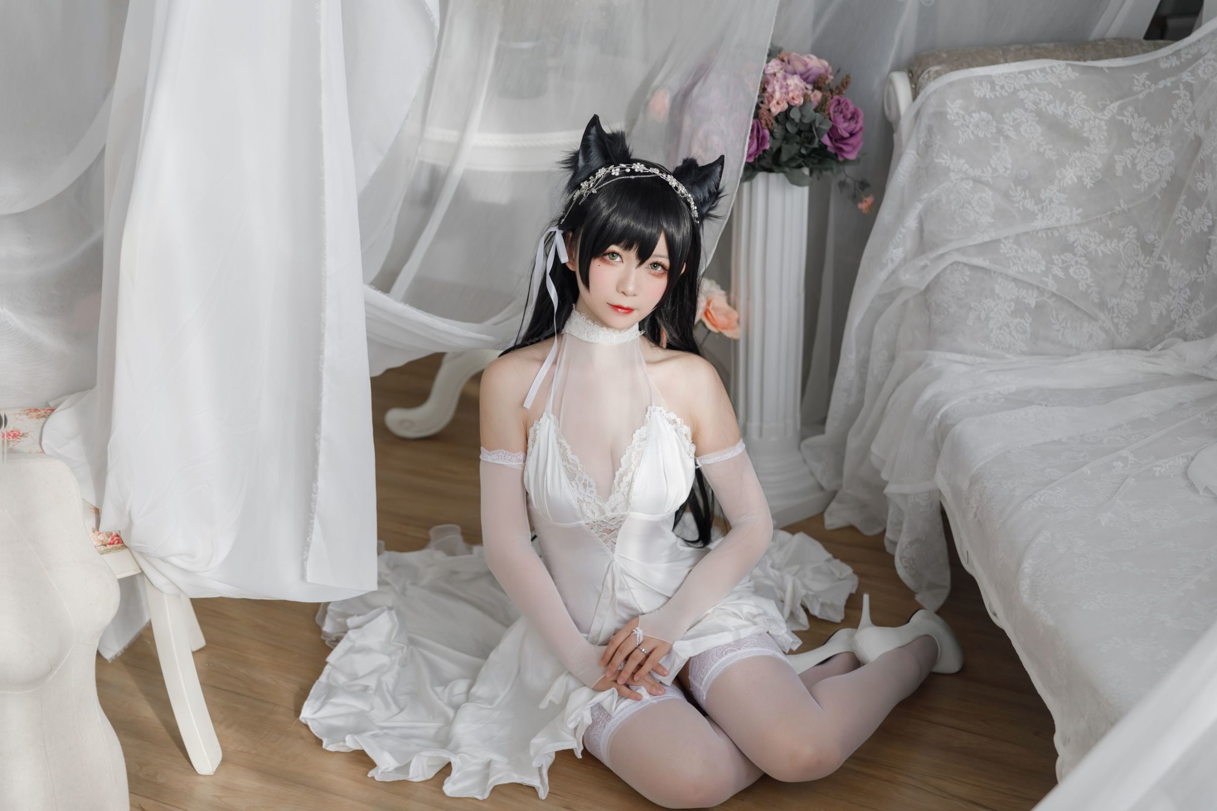 COS Welfare] Anime Blogger Yingluo Jiang w - Atago Bride