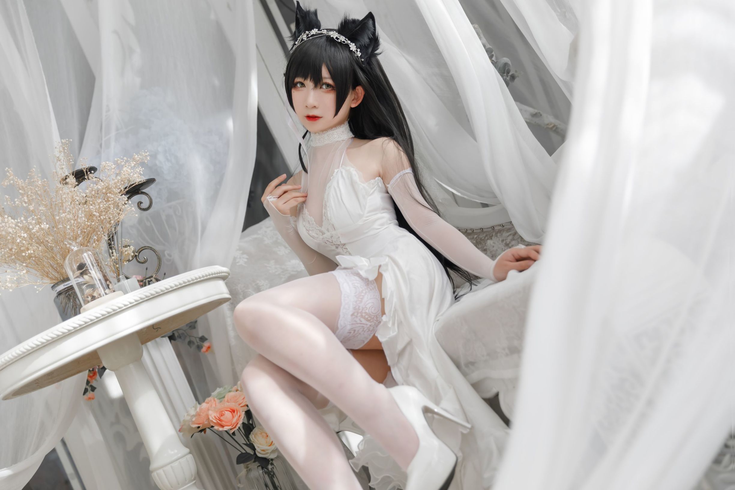 COS Welfare] Anime Blogger Yingluo Jiang w - Atago Bride