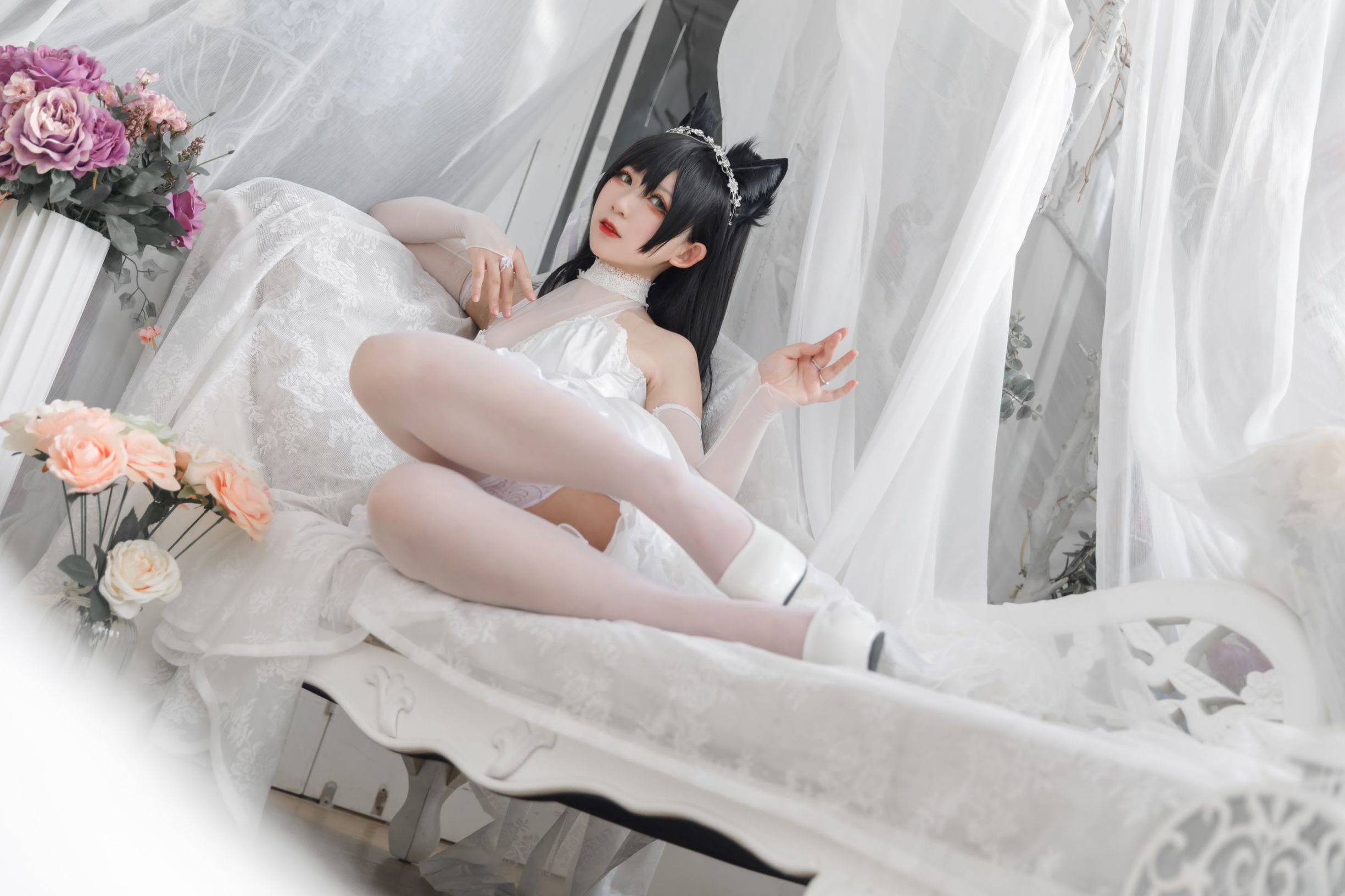 COS福利] アニメブロガー 桜落ちゃんw - 愛宕花嫁