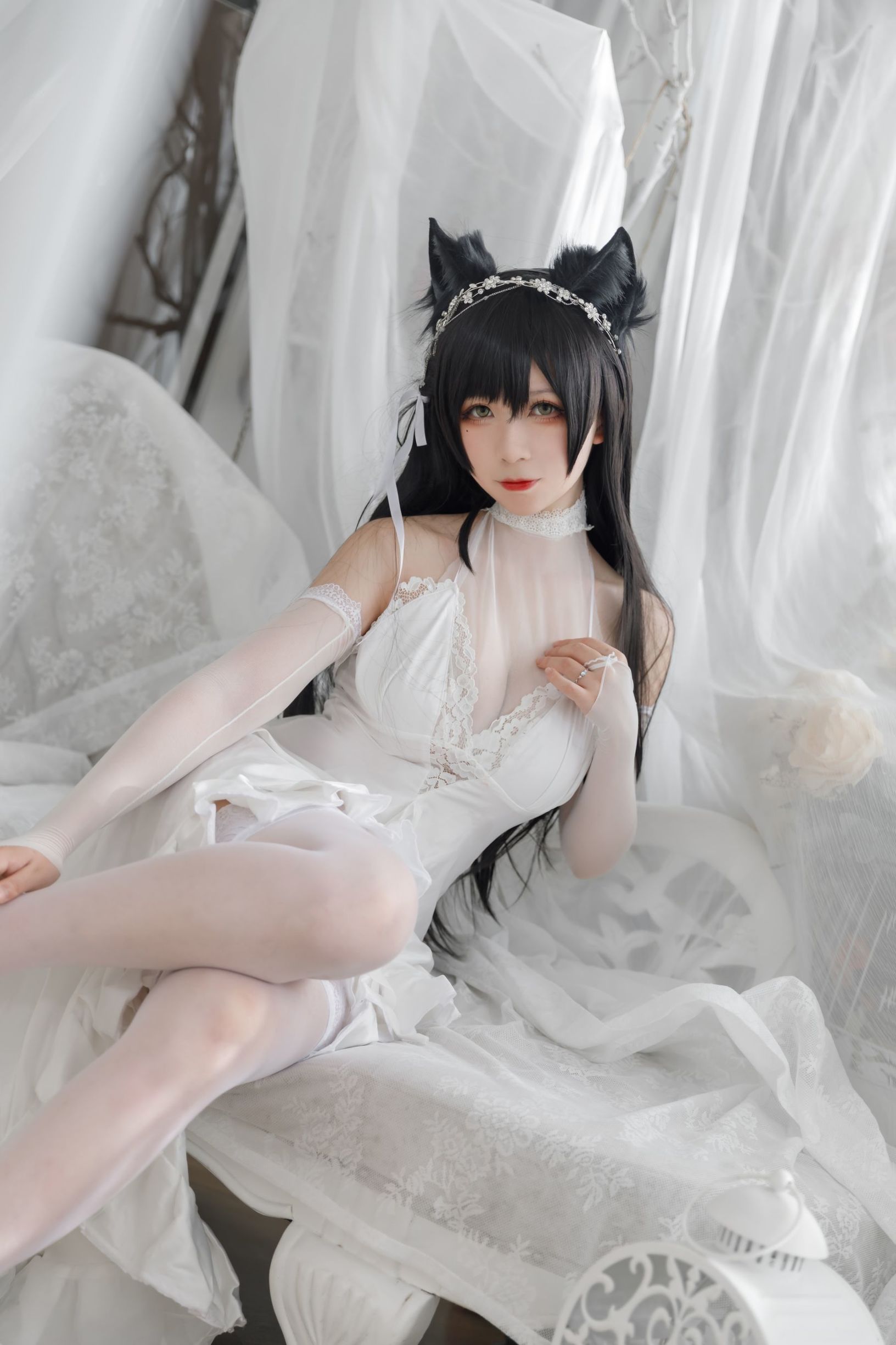 COS Welfare] Anime Blogger Yingluo Jiang w - Atago Bride