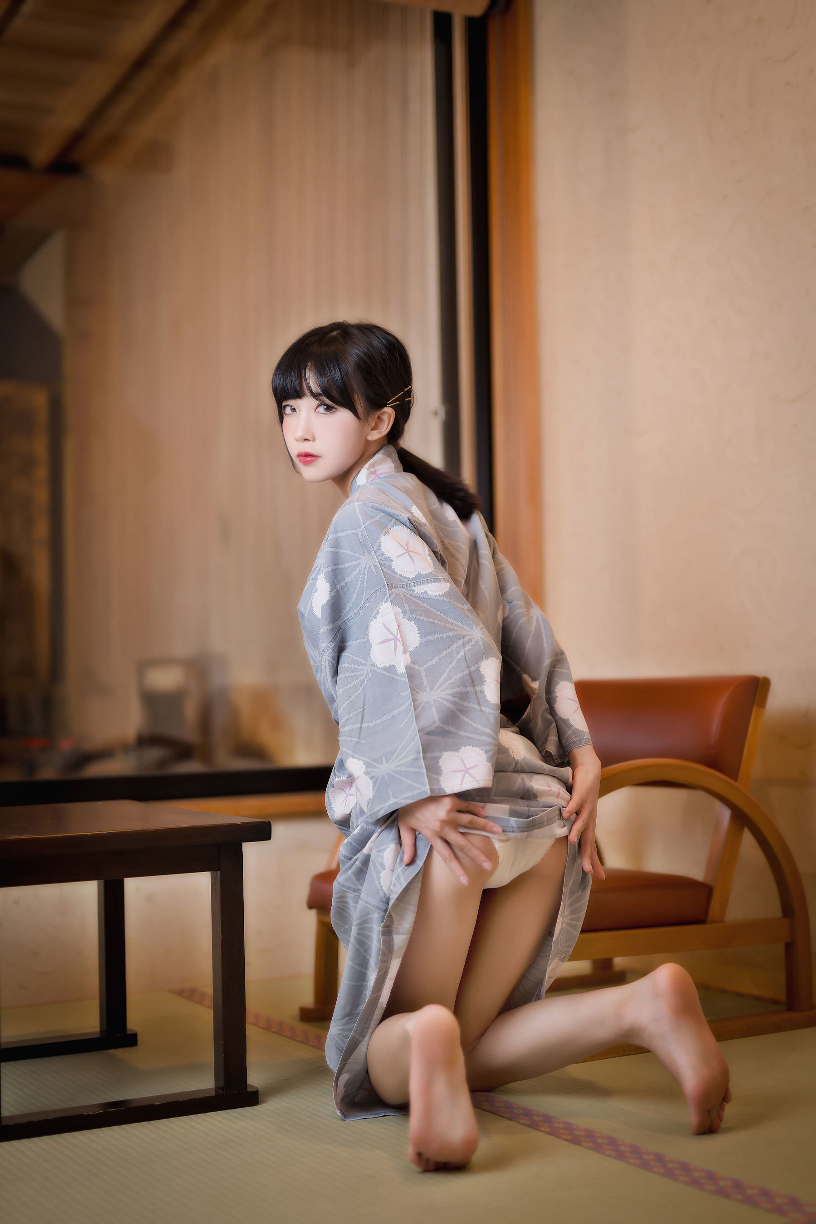 COS 혜택] 애니메이션 블로거 수먀오 아쿠아 - 온천 기모노