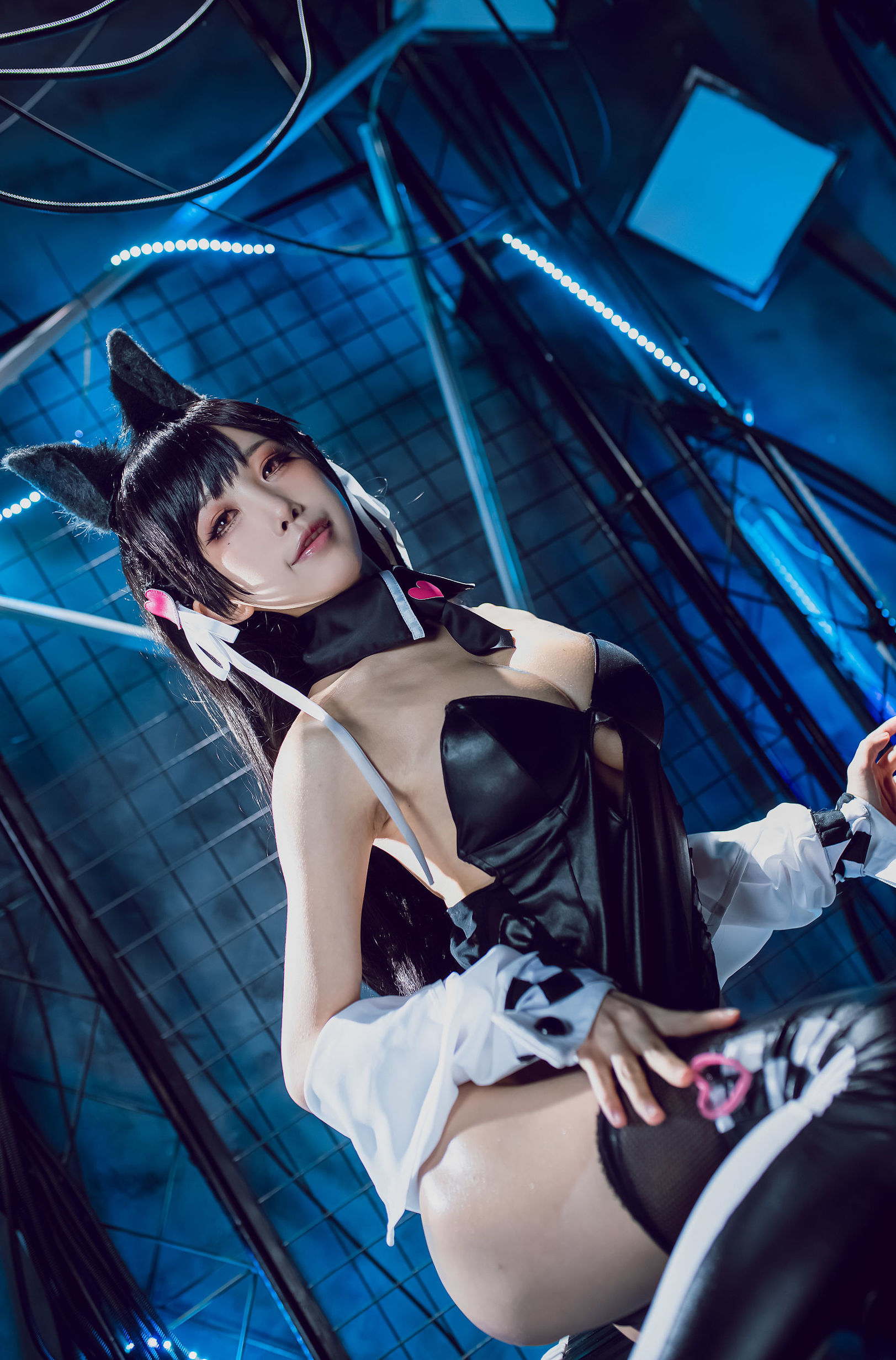 COS phúc lợi] Blogger anime Shui Miao Aqua - Azur Lane Ayanami Inu Đồng nhân xe máy