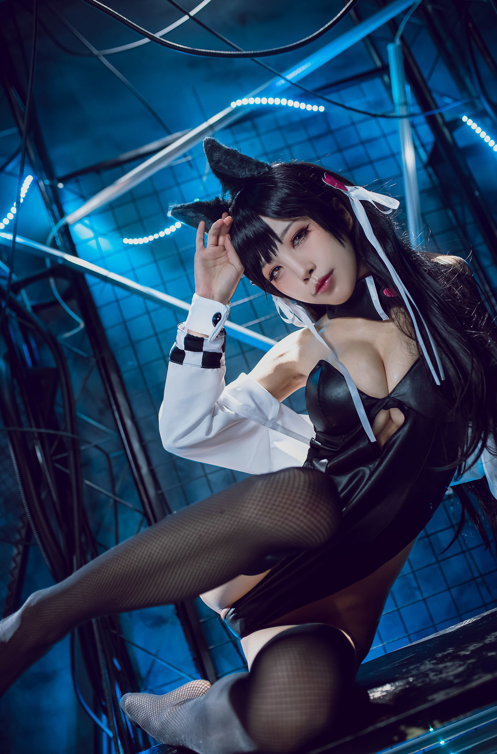 COS phúc lợi] Blogger anime Shui Miao Aqua - Azur Lane Ayanami Inu Đồng nhân xe máy