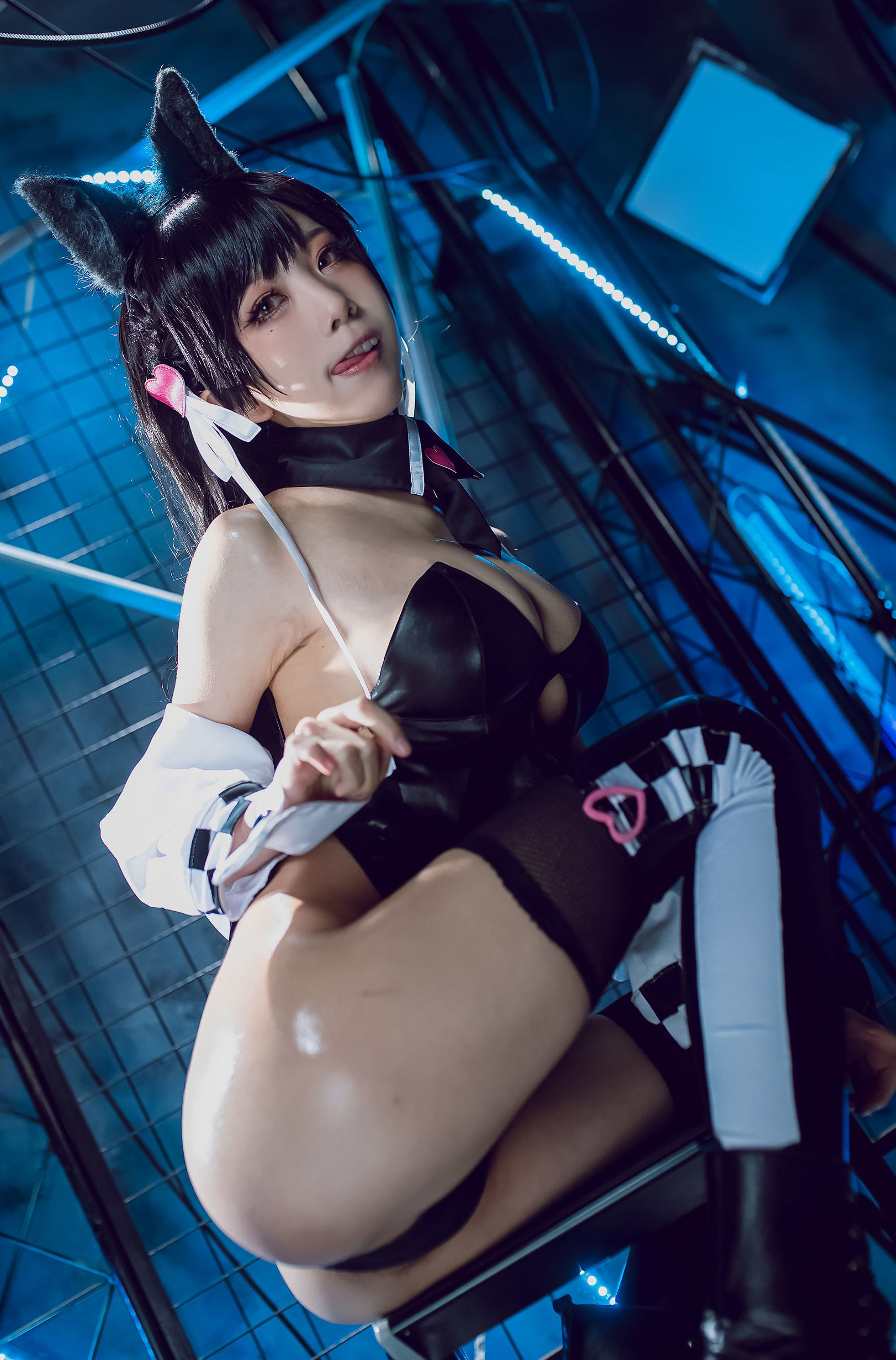 COS phúc lợi] Blogger anime Shui Miao Aqua - Azur Lane Ayanami Inu Đồng nhân xe máy