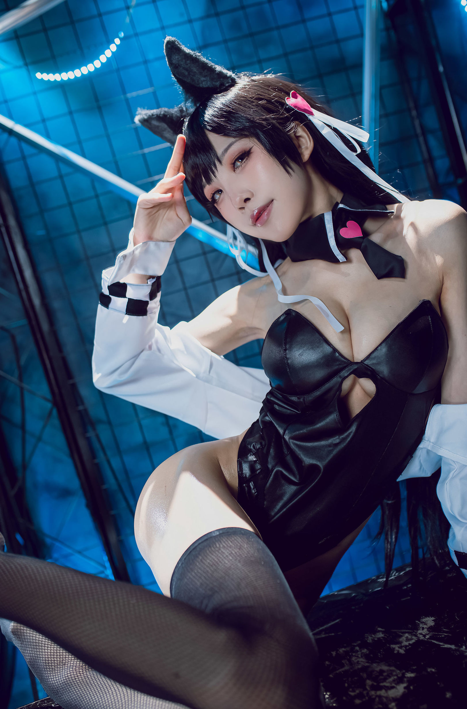 COS phúc lợi] Blogger anime Shui Miao Aqua - Azur Lane Ayanami Inu Đồng nhân xe máy