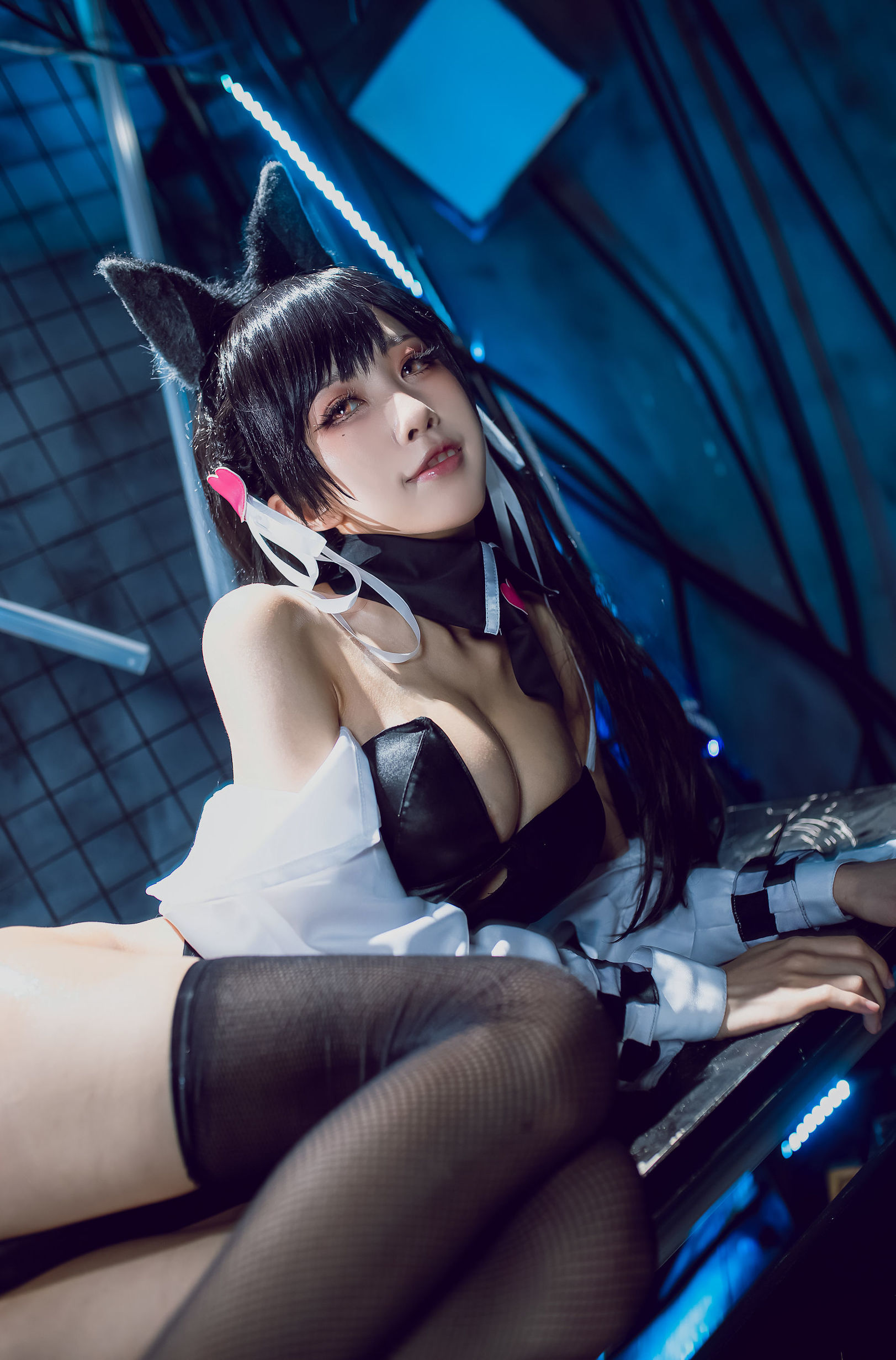 COS phúc lợi] Blogger anime Shui Miao Aqua - Azur Lane Ayanami Inu Đồng nhân xe máy