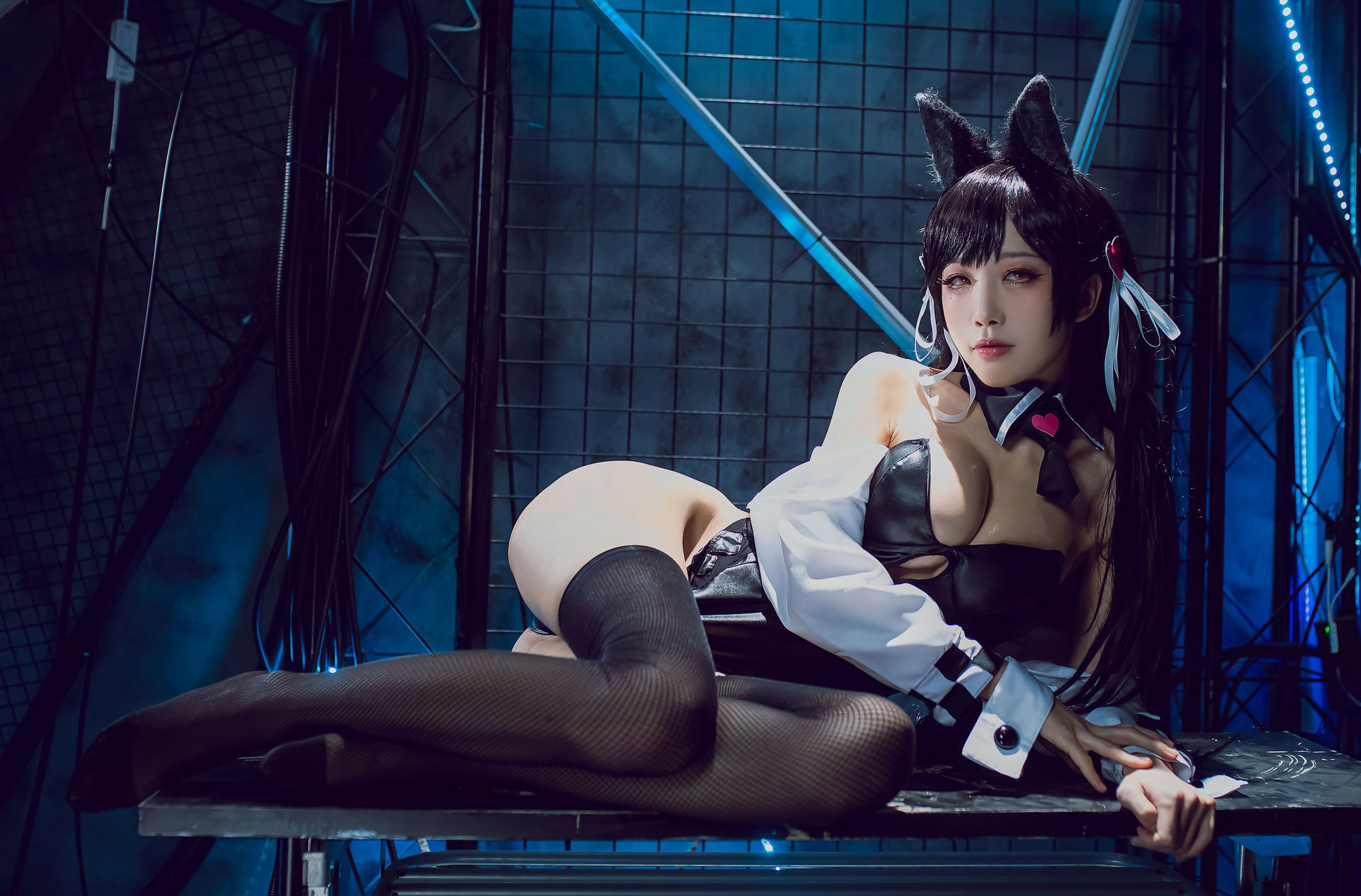 COS phúc lợi] Blogger anime Shui Miao Aqua - Azur Lane Ayanami Inu Đồng nhân xe máy