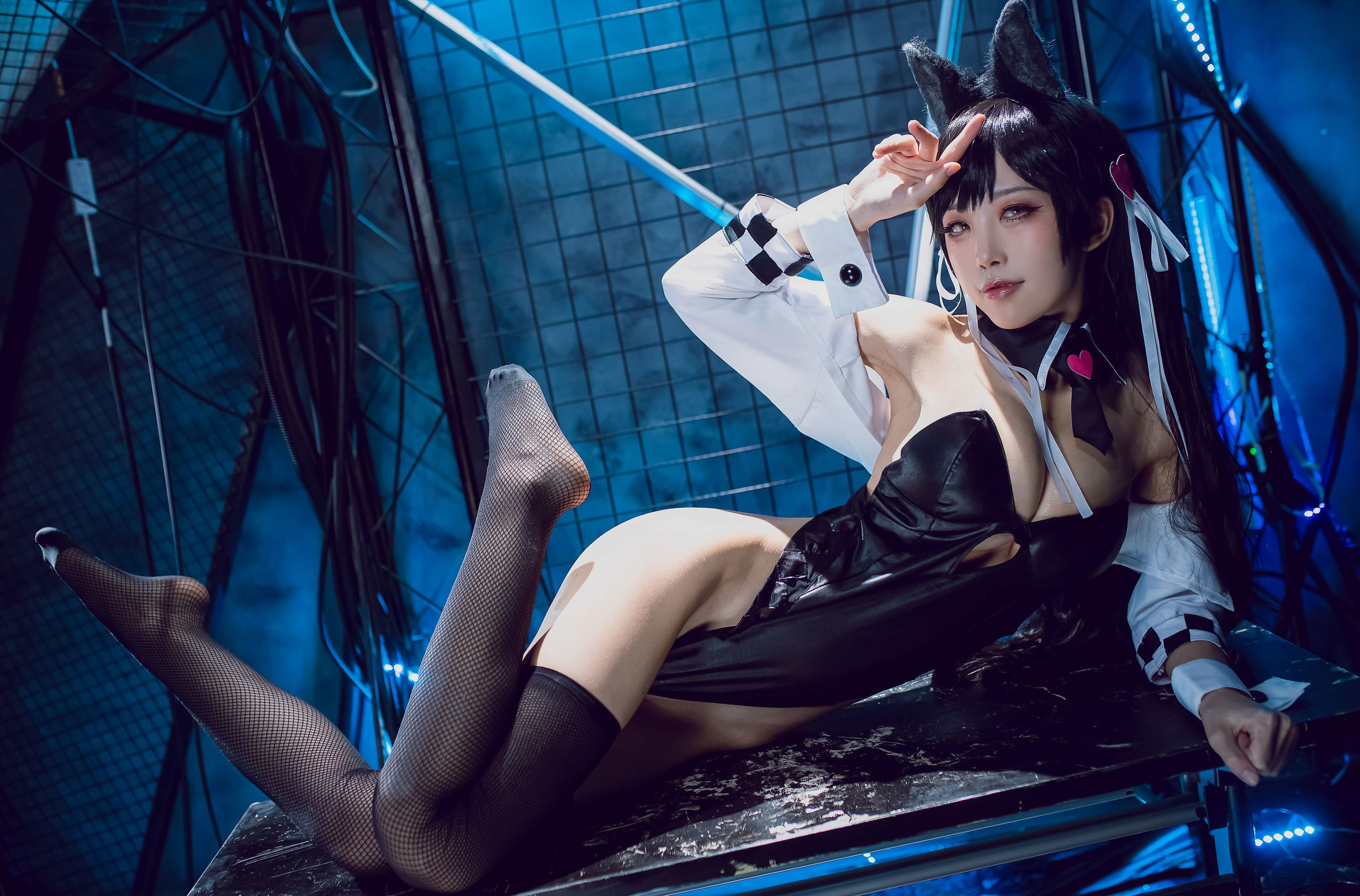 COS phúc lợi] Blogger anime Shui Miao Aqua - Azur Lane Ayanami Inu Đồng nhân xe máy