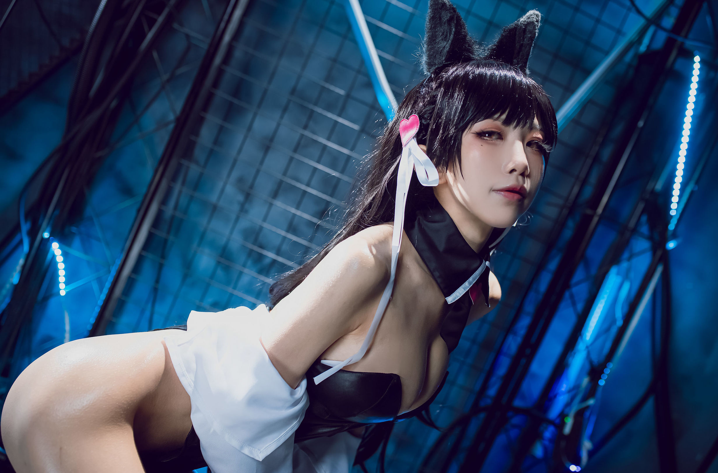 COS phúc lợi] Blogger anime Shui Miao Aqua - Azur Lane Ayanami Inu Đồng nhân xe máy