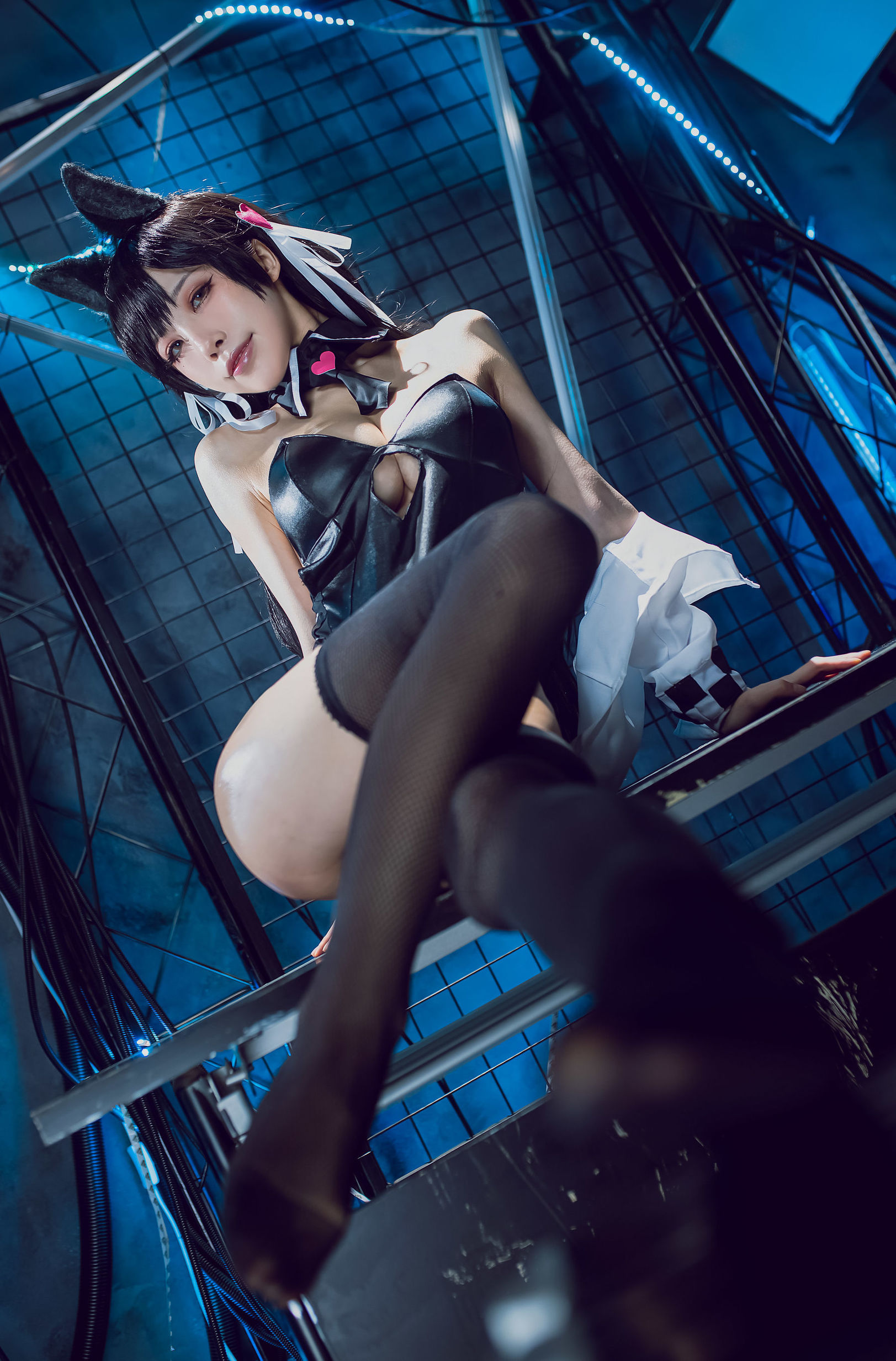 COS phúc lợi] Blogger anime Shui Miao Aqua - Azur Lane Ayanami Inu Đồng nhân xe máy