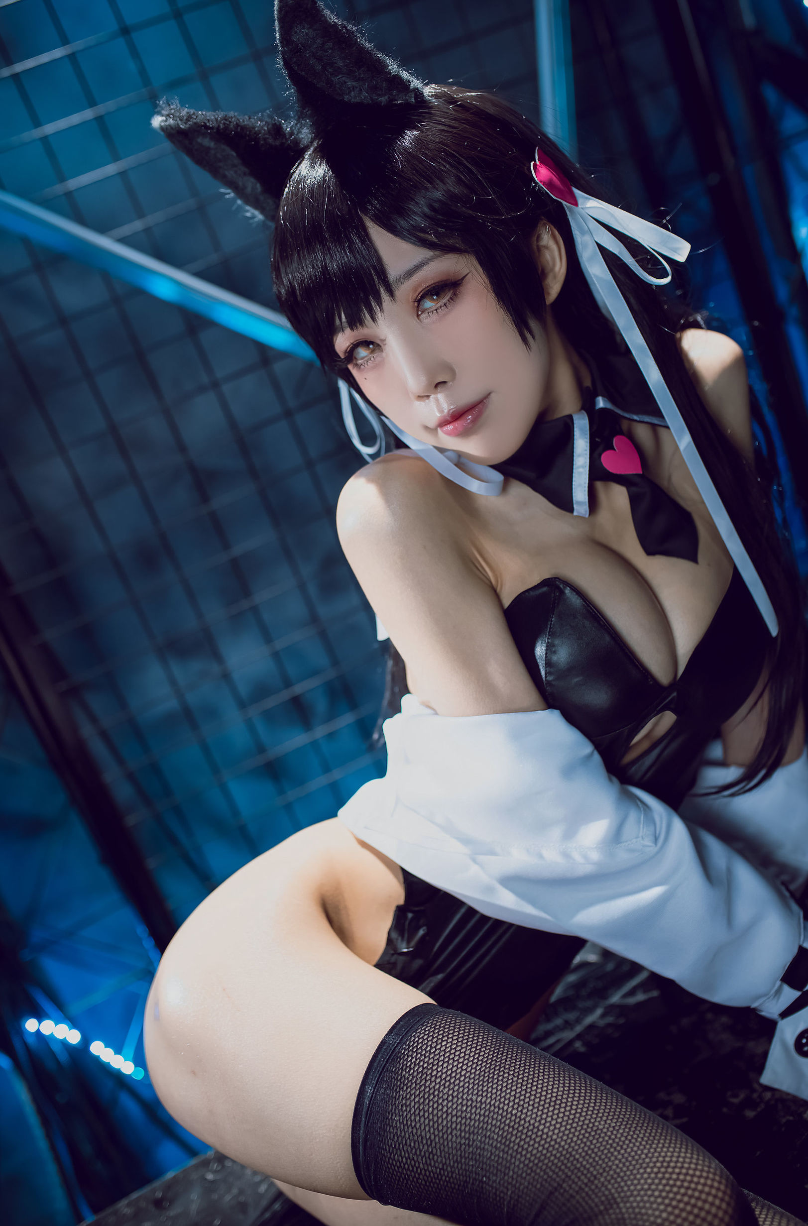 COS phúc lợi] Blogger anime Shui Miao Aqua - Azur Lane Ayanami Inu Đồng nhân xe máy