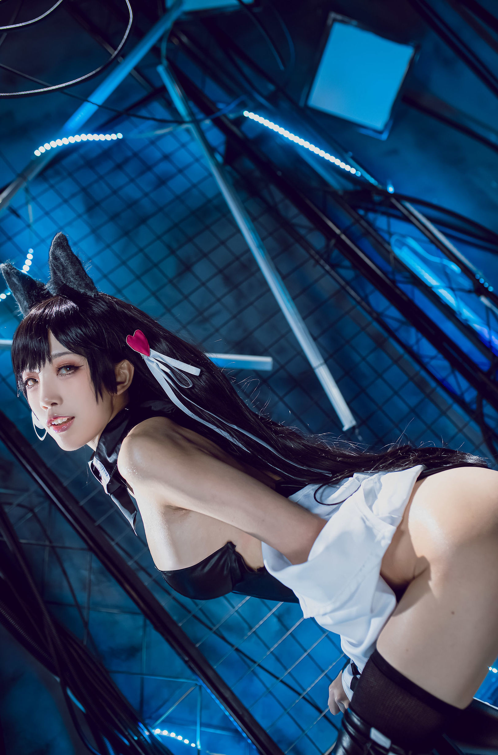 COS phúc lợi] Blogger anime Shui Miao Aqua - Azur Lane Ayanami Inu Đồng nhân xe máy