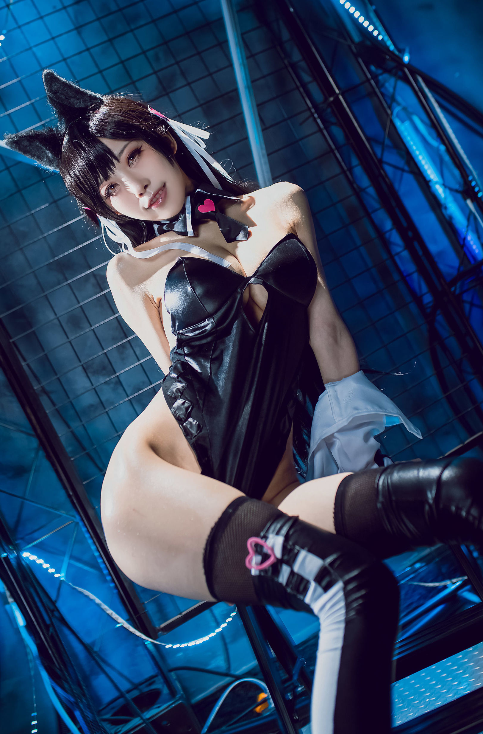 COS phúc lợi] Blogger anime Shui Miao Aqua - Azur Lane Ayanami Inu Đồng nhân xe máy