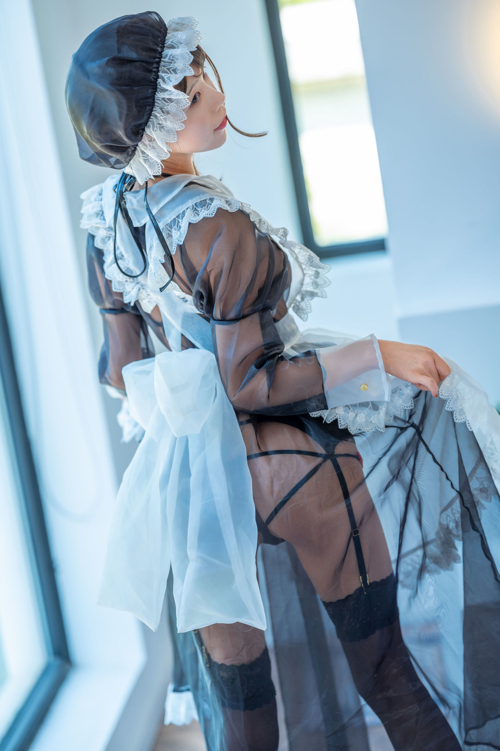 COS Welfare] Anime Blogger Shui Miao aqua - Transparent Maid