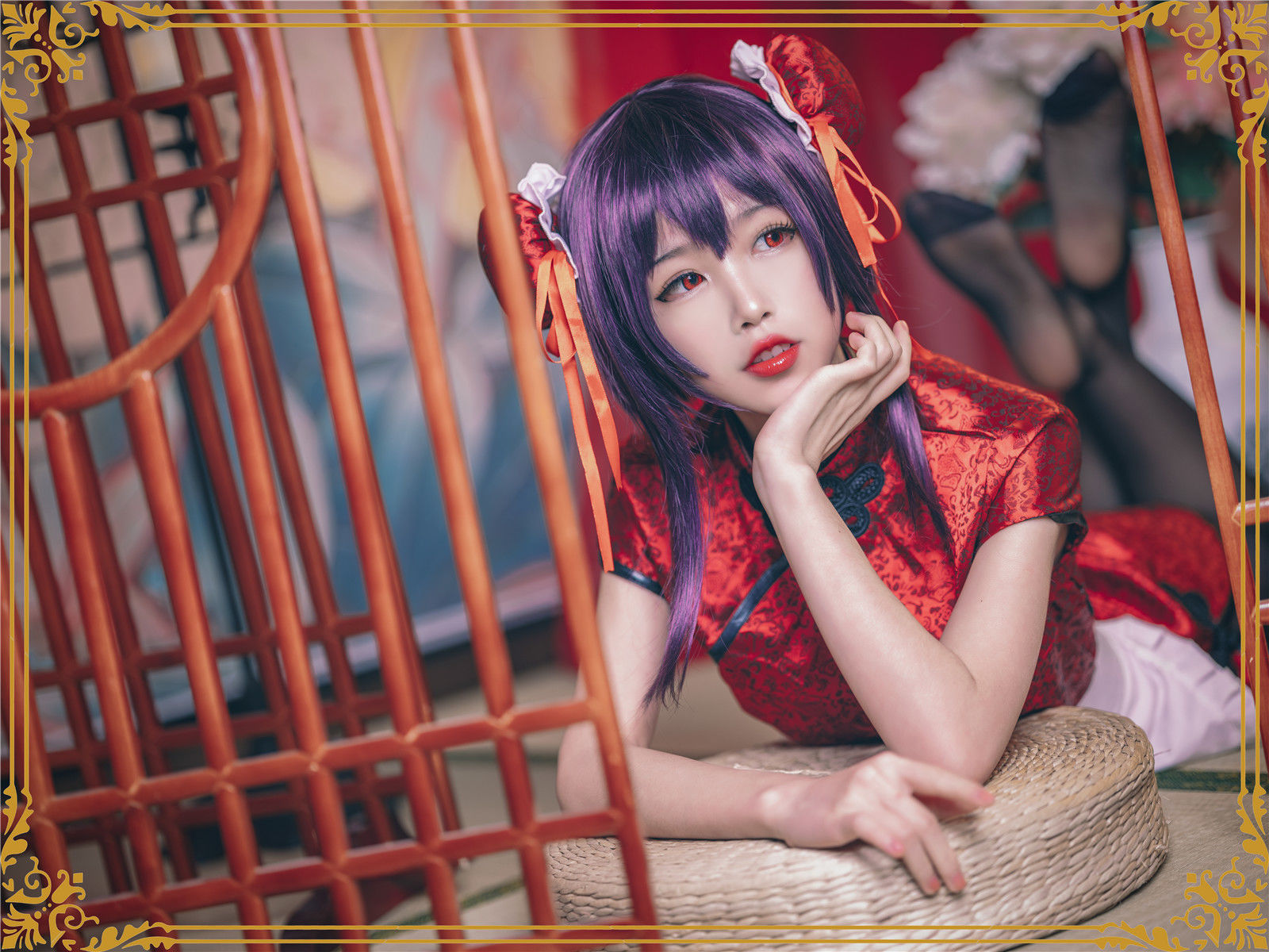 COS Welfare] Anime Blogger Shuimiao Aqua - Kasumigaoka Utaha Qipao