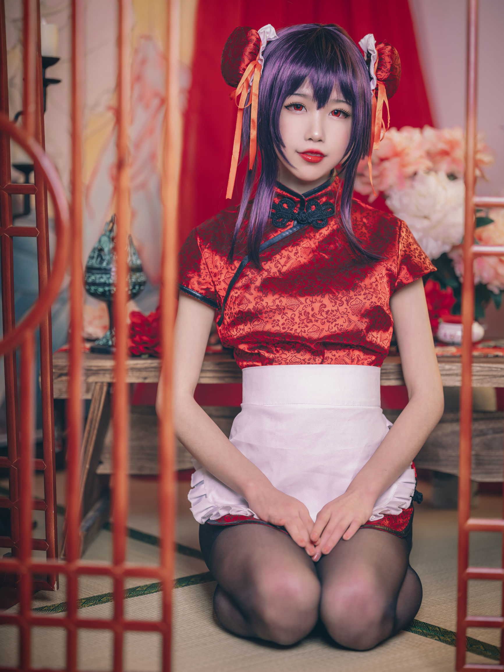 COS Welfare] Anime Blogger Shuimiao Aqua - Kasumigaoka Utaha Qipao
