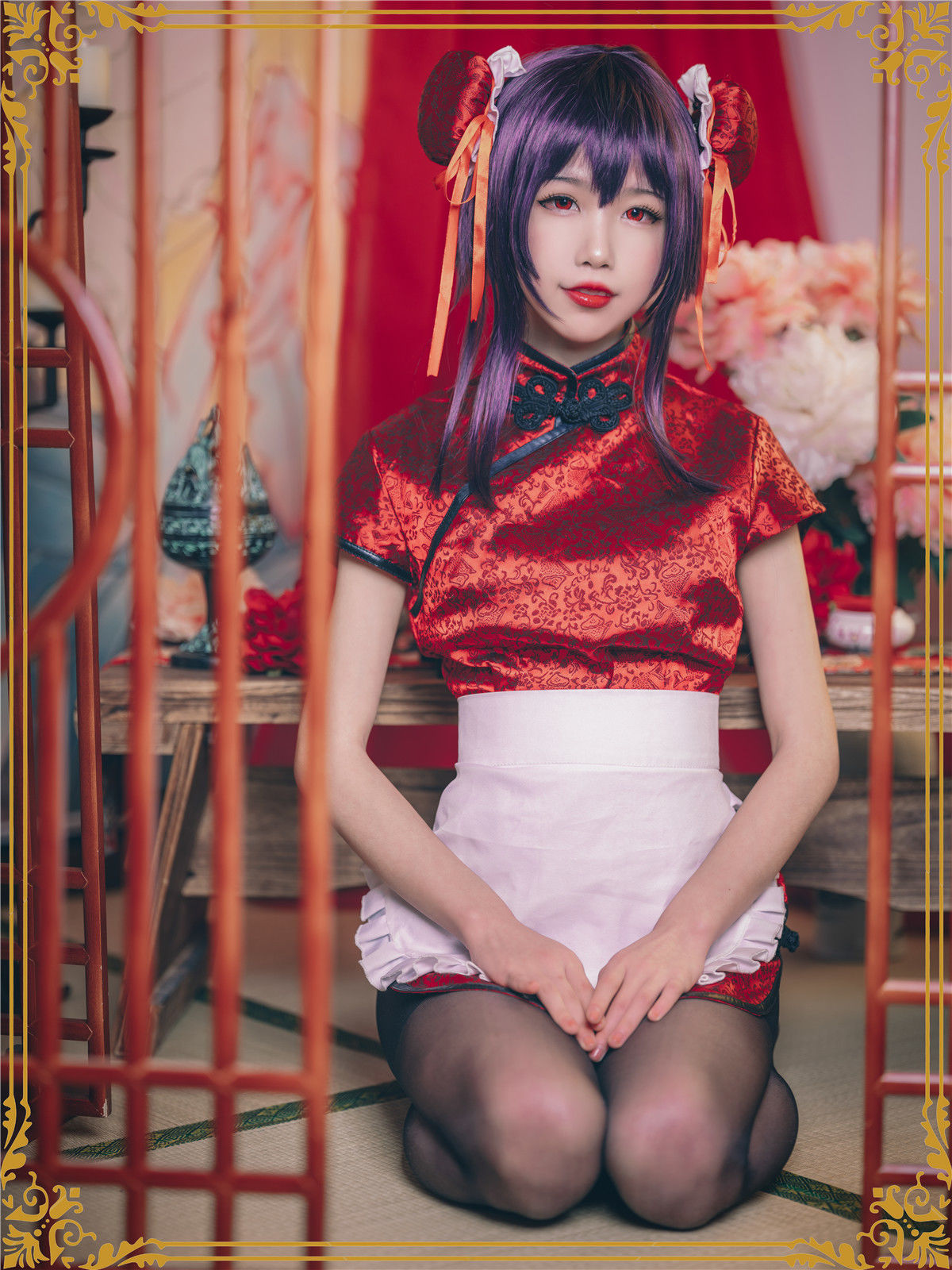COS Welfare] Anime Blogger Shuimiao Aqua - Kasumigaoka Utaha Qipao